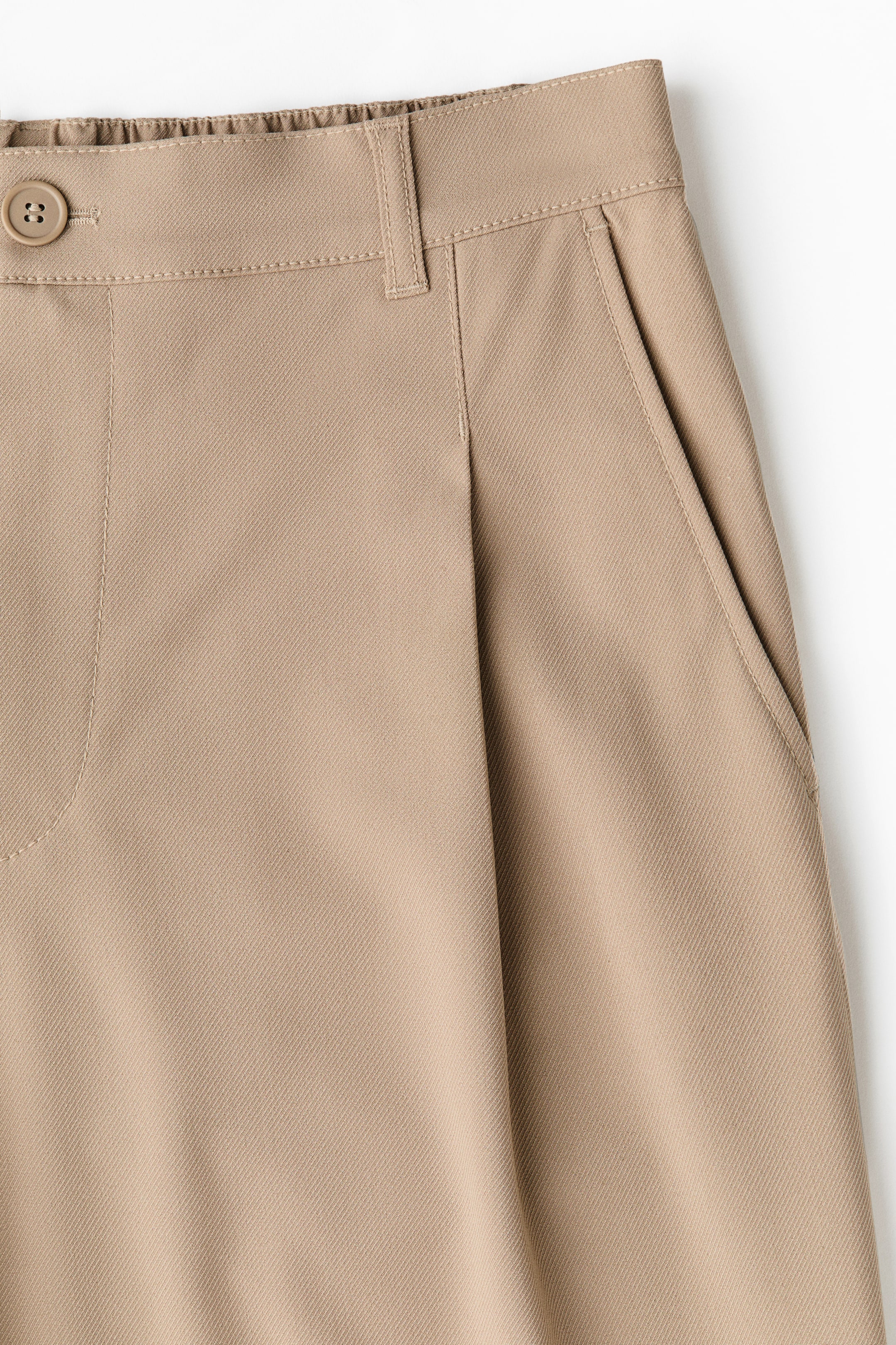 Xem ảnh lớn hơn: Quần dài kiểu may đo Loose Fit - Màu be - Men | H&M VN 2