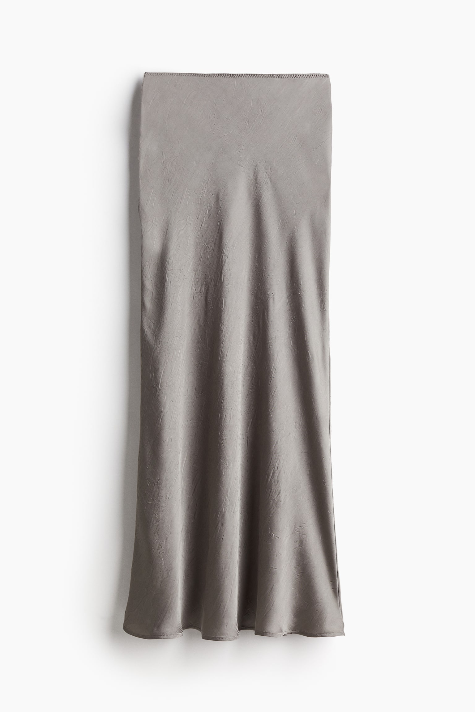 Crinkled satin maxi skirt - Grey/Black/Cream/Light beige/Leopard print - 2