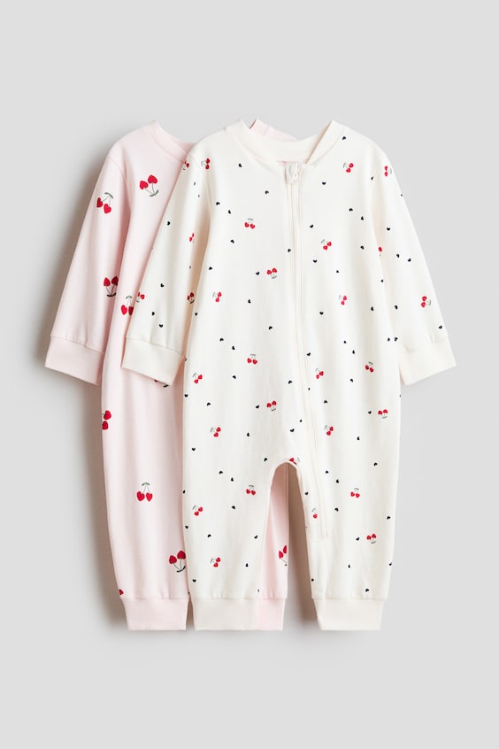 Пижама Zipper для детей, хлопок, 2 шт. — H&M