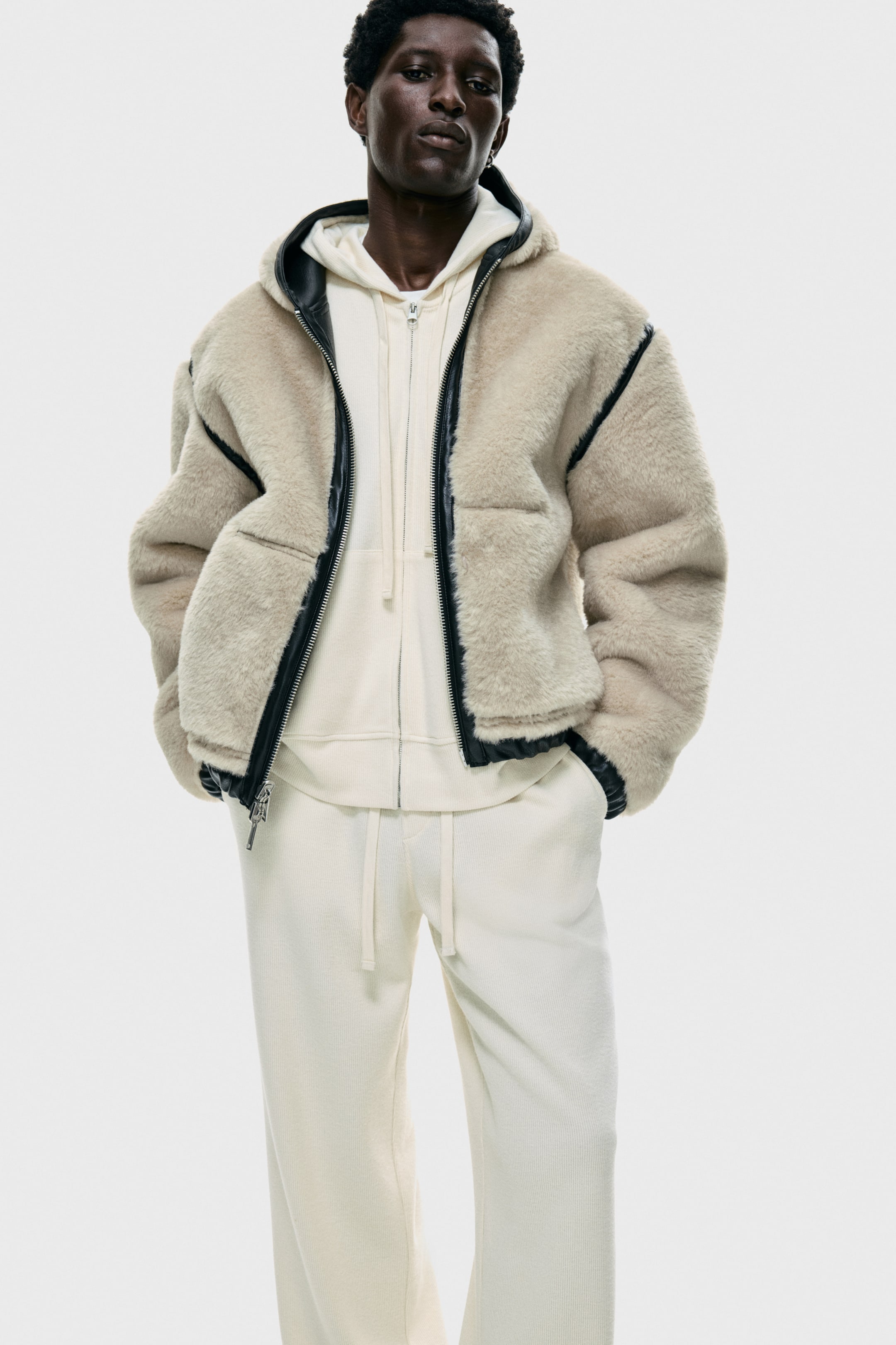 View larger image: Loose Fit Jersey trousers - Cream - Men | H&M IN 2