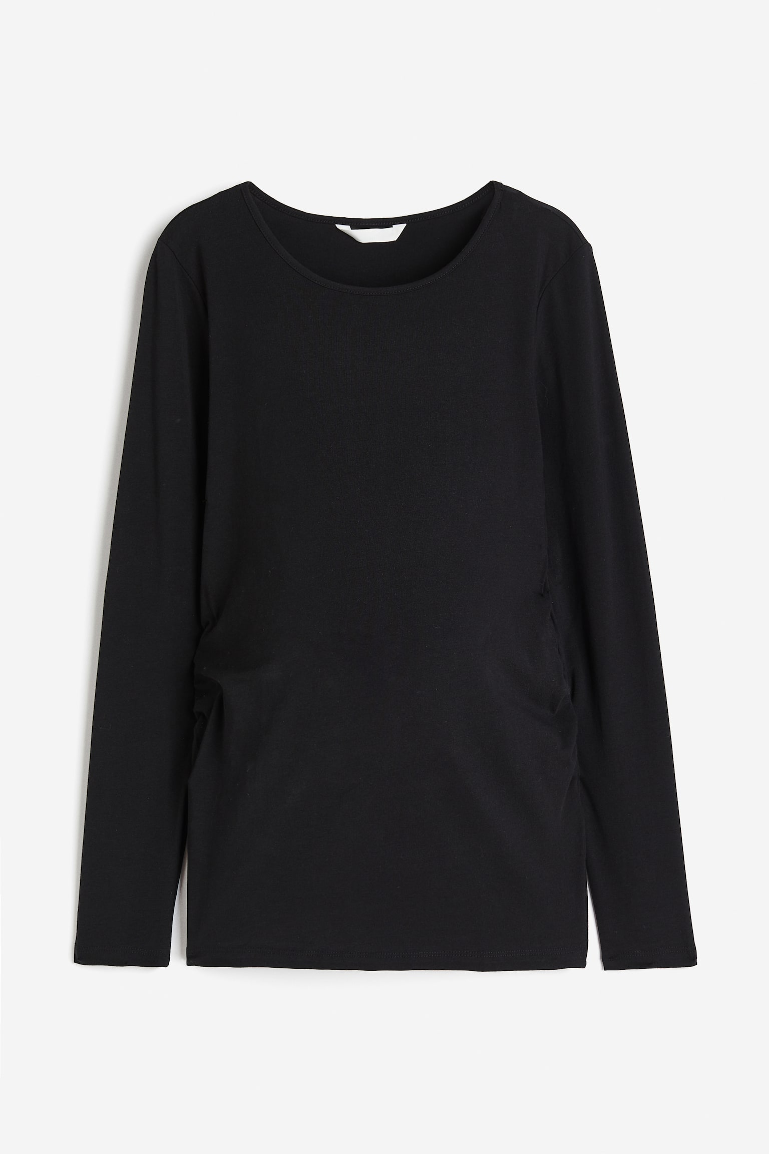 MAMA Cotton jersey top - Black/White - 1