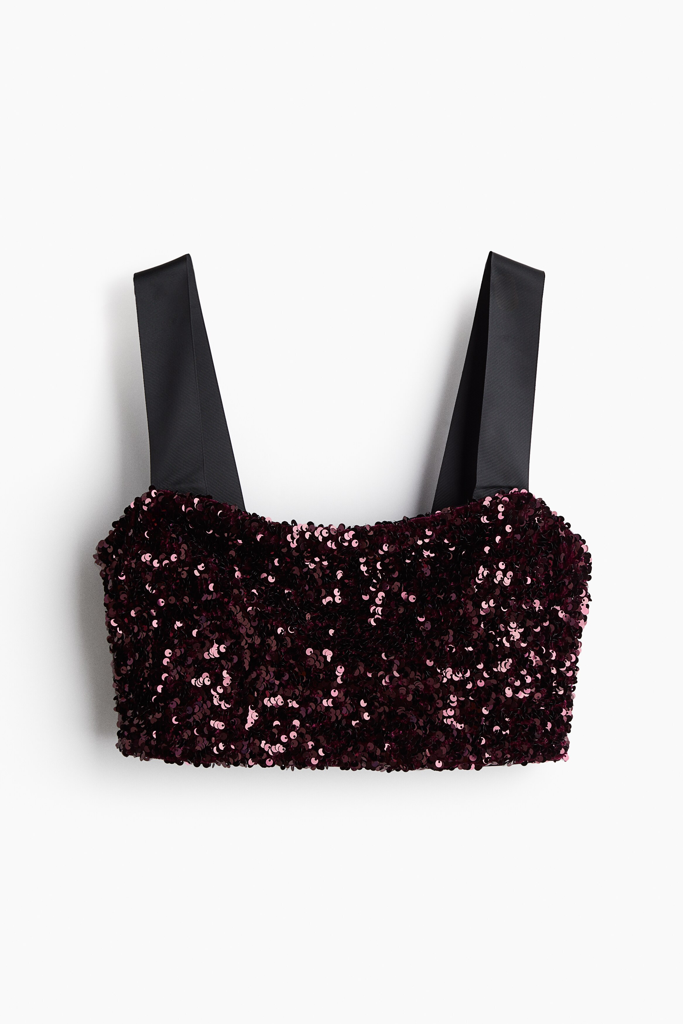 Sequined bralette top