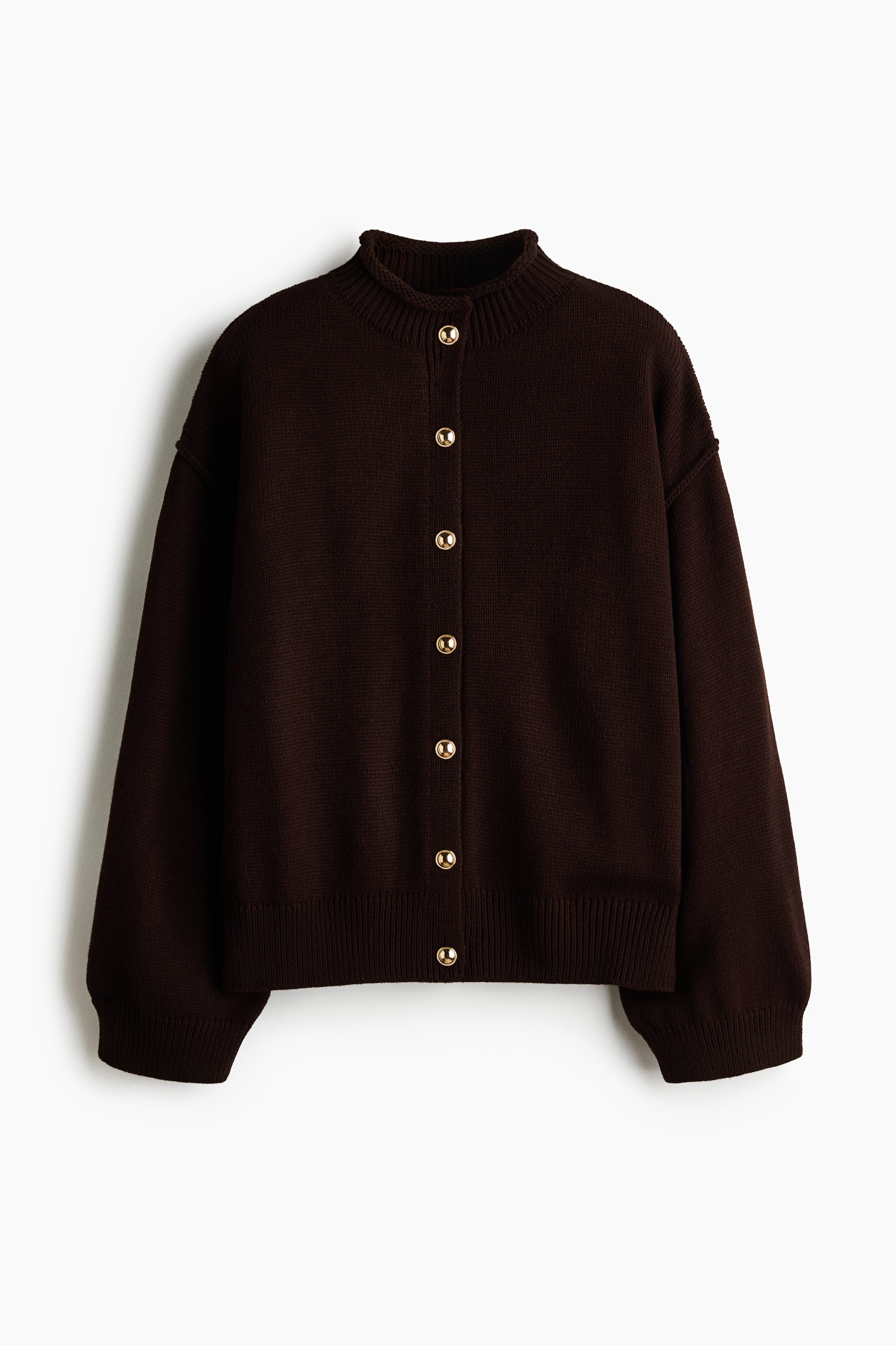 View larger image: Oversized cardigan - Dark brown - Ladies | H&M 1