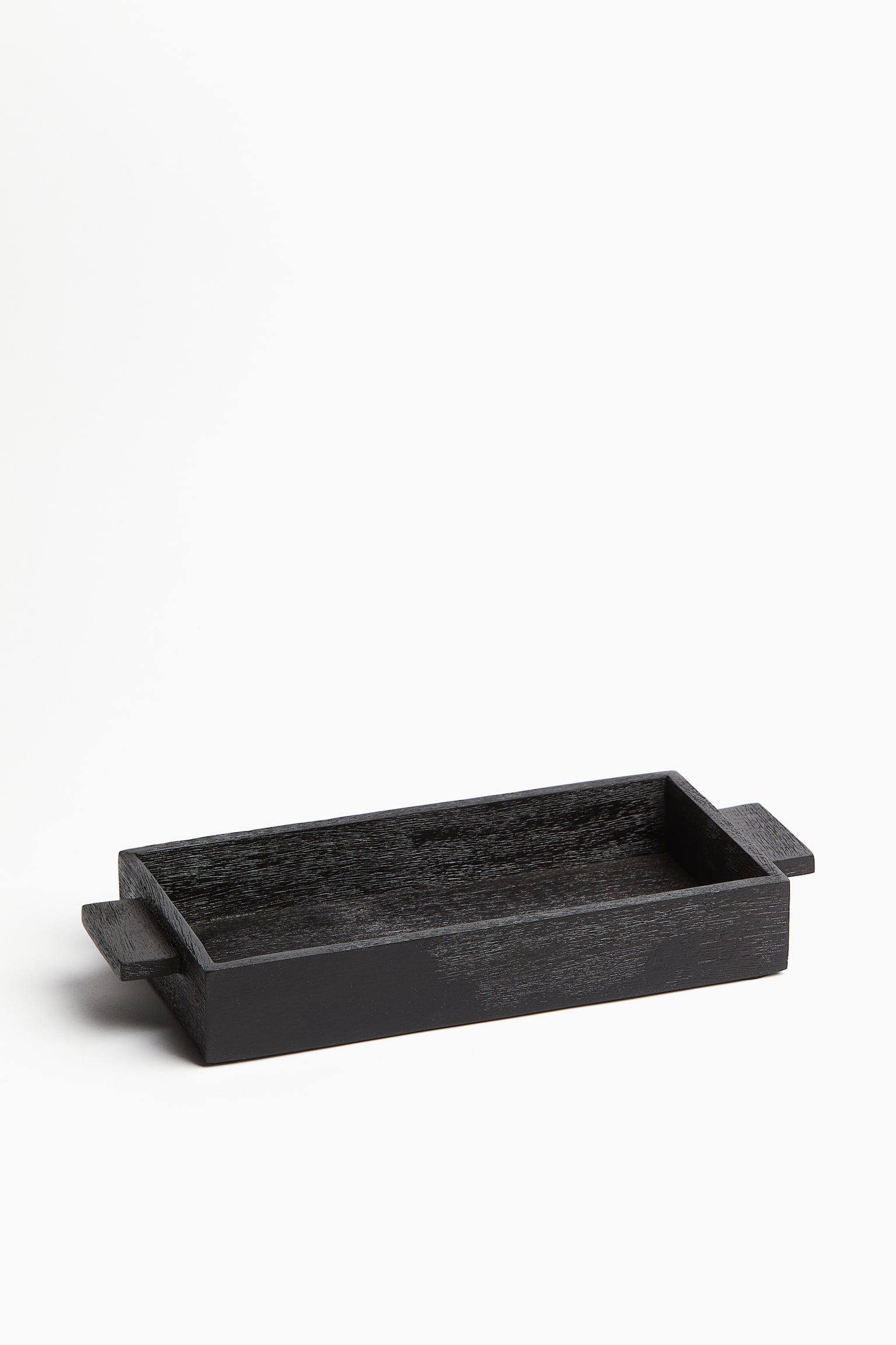 Mango wood tray - Black/Dark brown - 1