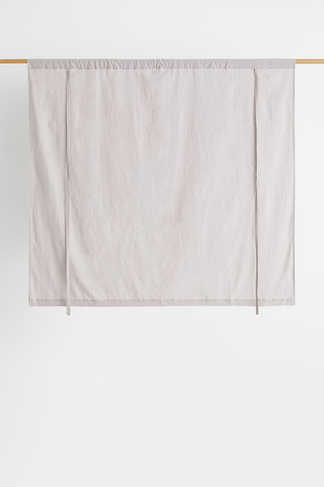 Linen-blend roll-up curtain - Light greige/Light beige/White - 2