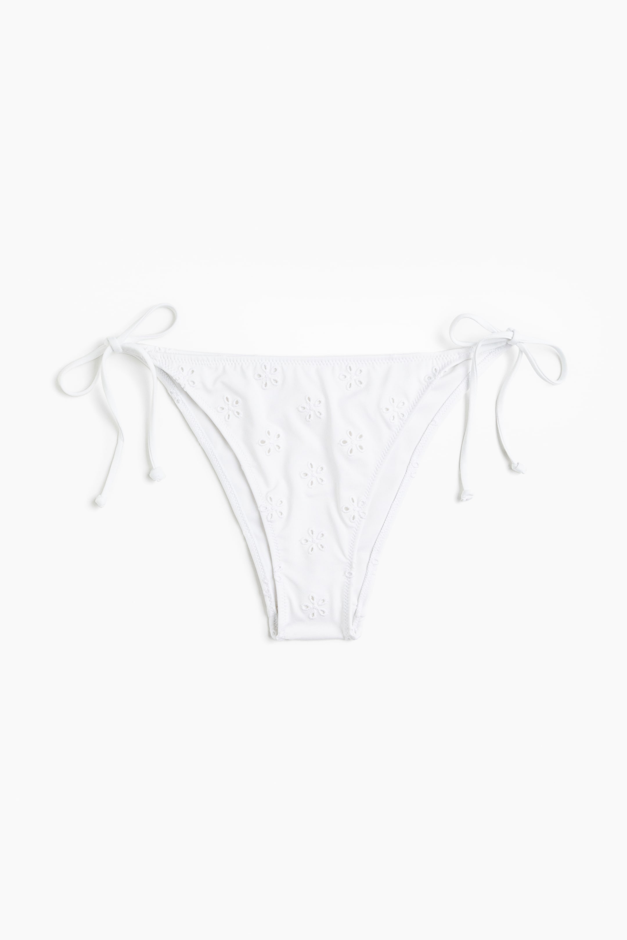 Tie Bikini Bottoms - White - Ladies 