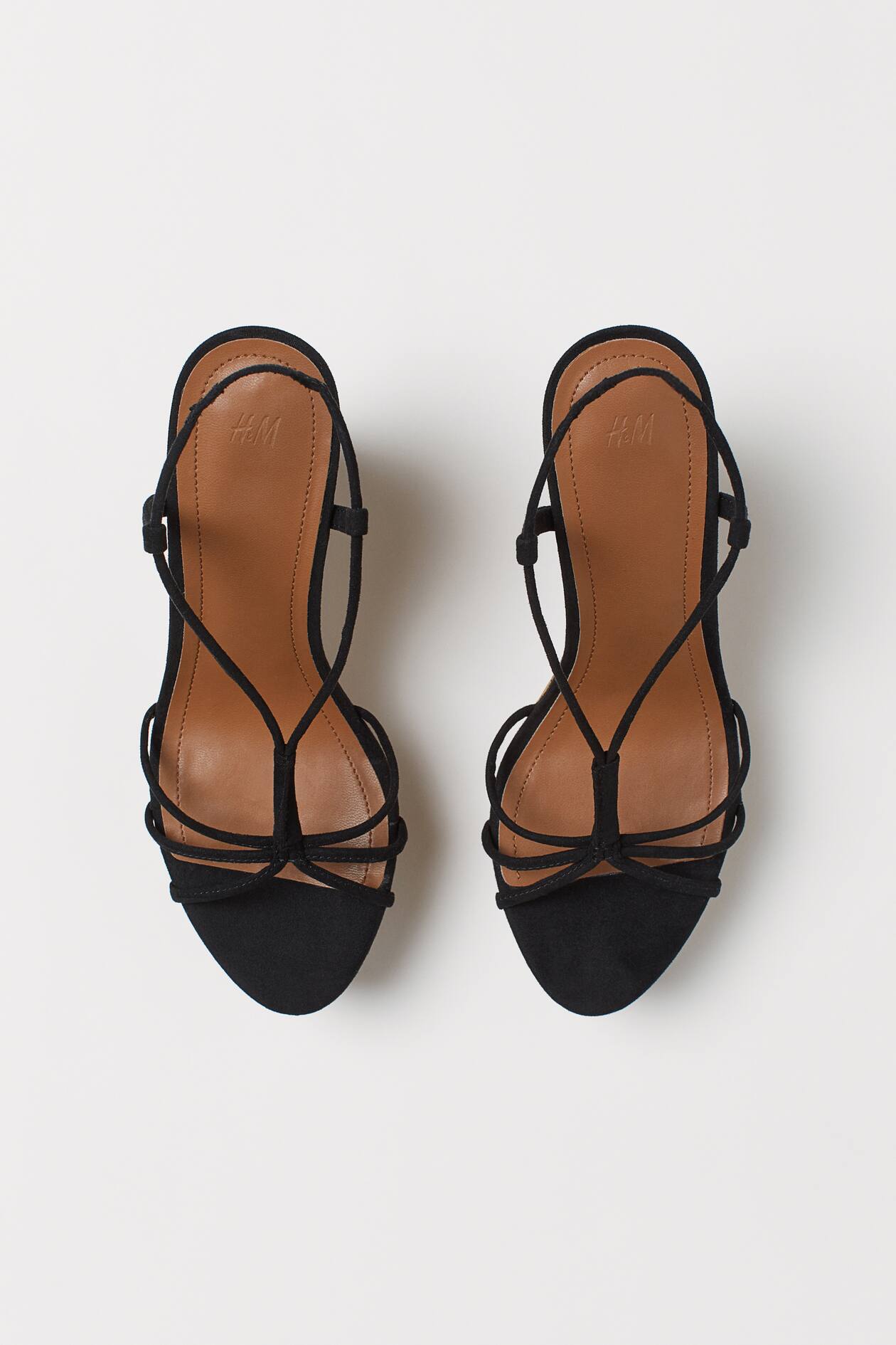 HM 25S HIGH-HEEL WEDGE SHOES 50 MM IN BROWN SUEDE