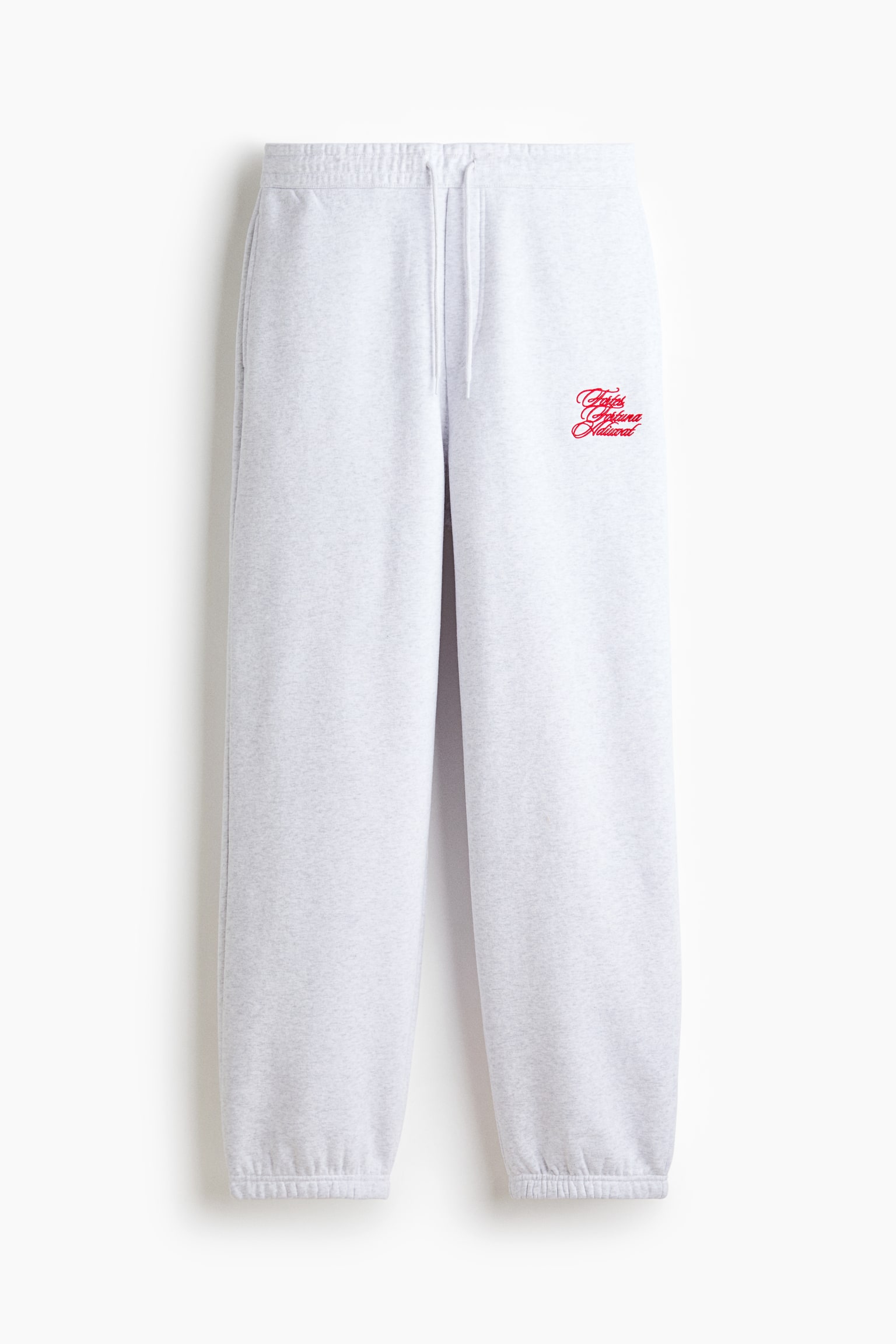 Loose Fit Sweatpants - Light grey marl/Fortes Fortuna/Light blue - 2