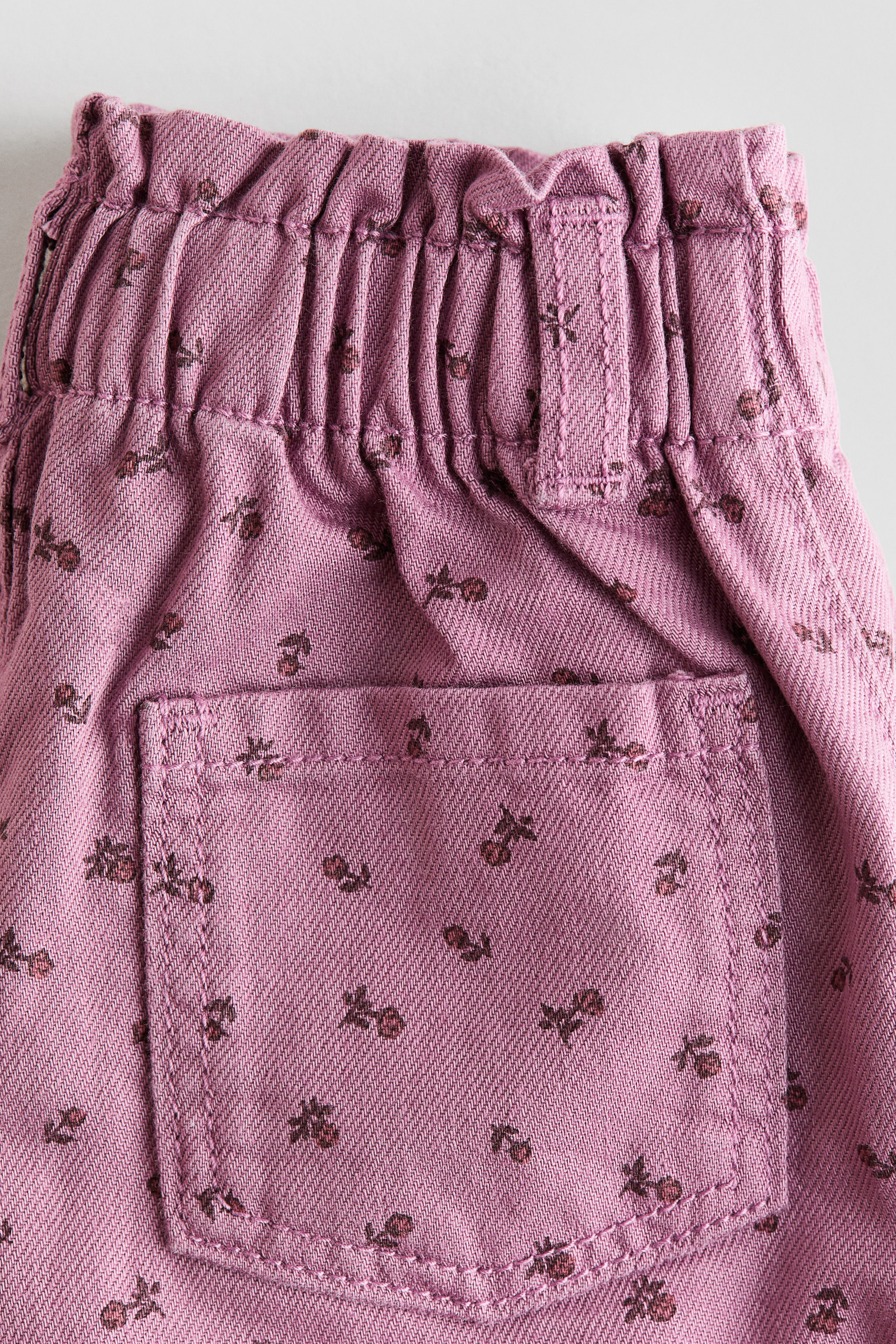 Printed Twill Pants