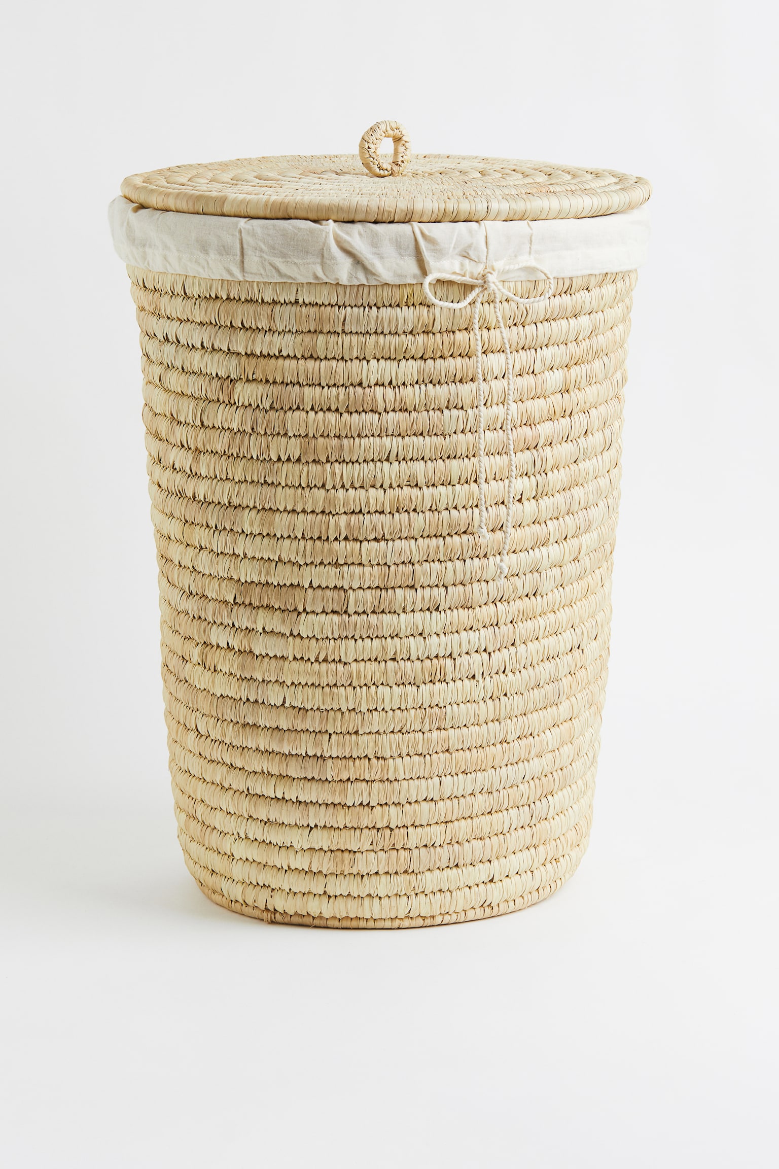 Straw laundry basket - Light beige - 1