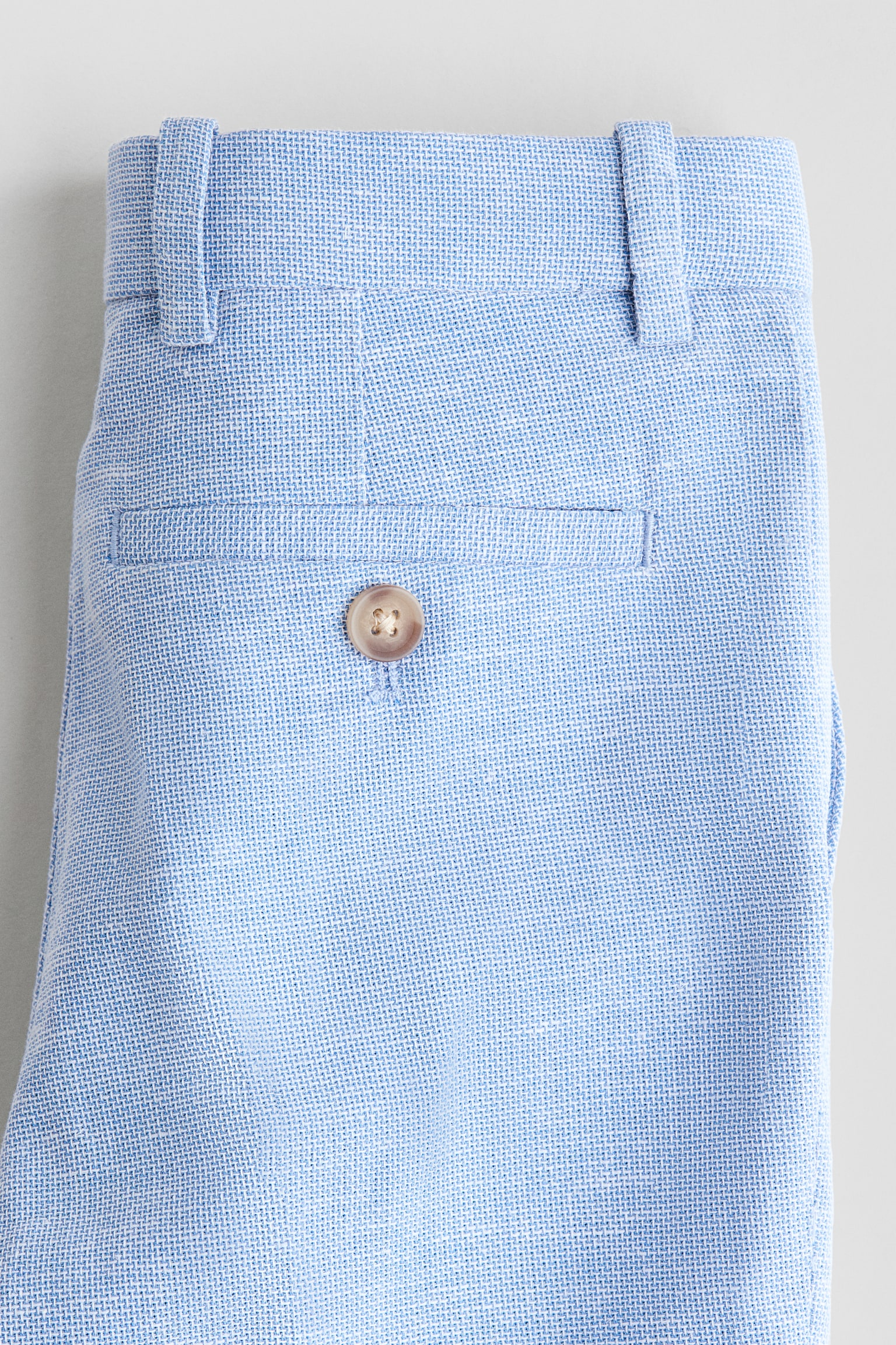 Spodnie garniturowe Slim Fit - Jasnoniebieski melanż/Granatowy/Jasnobeżowy/Miętowozielony - 2