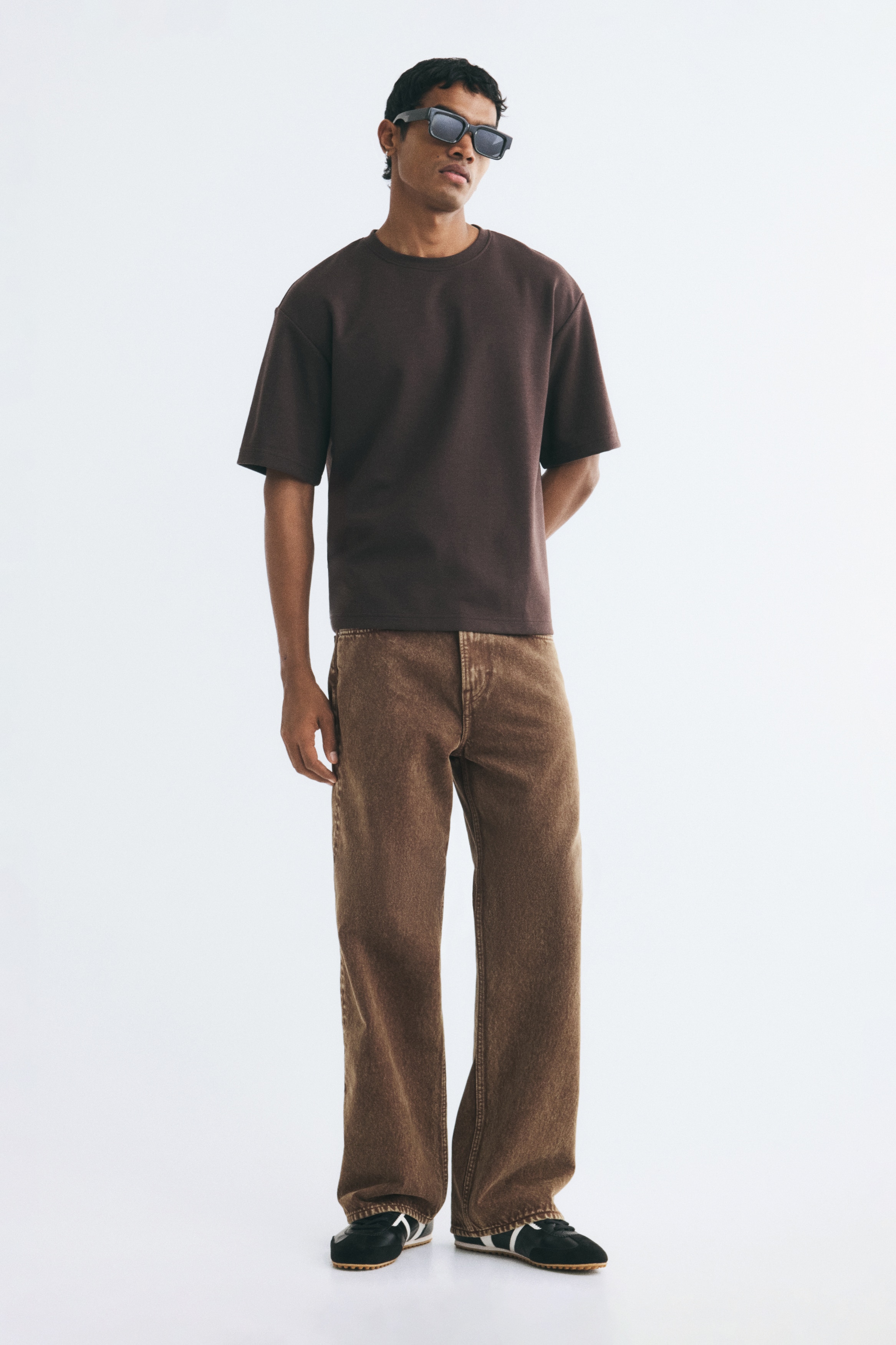 Loose Straight Jeans - Denim brown/Denim black/Dark denim blue/Beige/Red/Beige/Dusty denim blue/Light denim blue/Denim blue