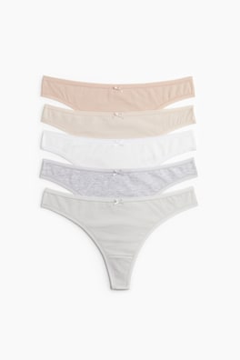 5-pack stringtrosor i bomull