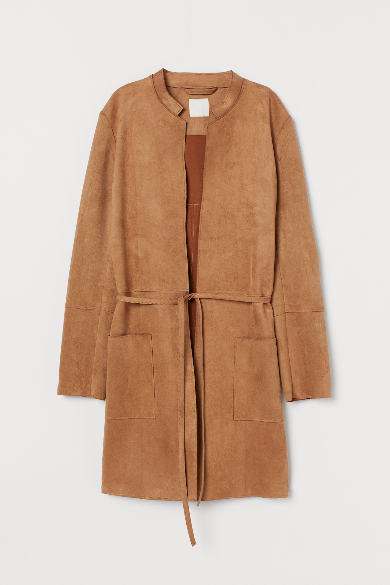 Mantel aus Velourslederimitat Hellbraun Ladies H&M DE