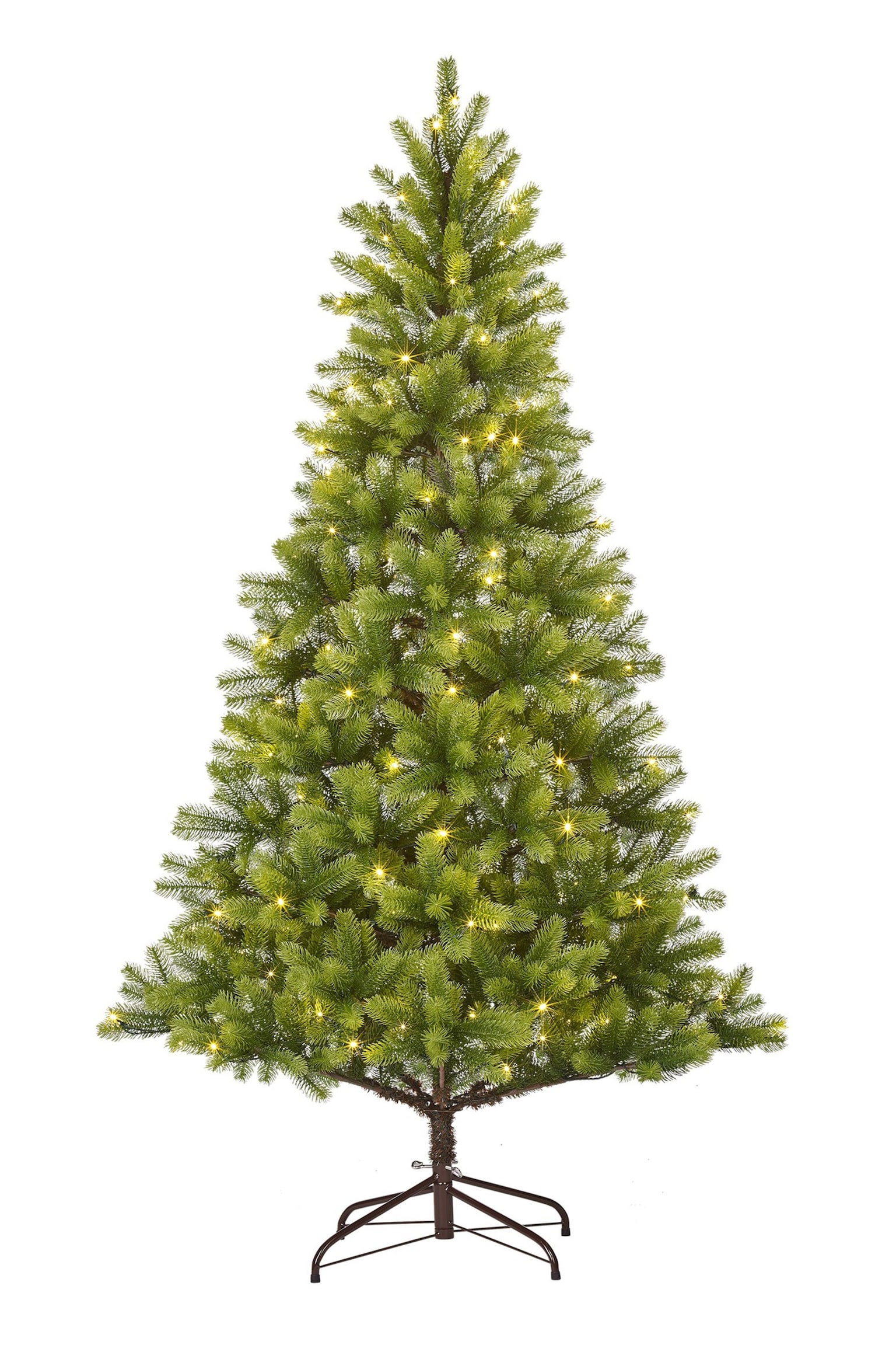 Oświetlona sztuczna choinka - Zielony - 1