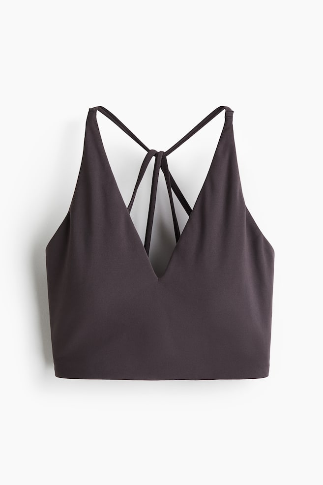 Light Support Sports bra with SoftMove™ - Truffle grey - 1