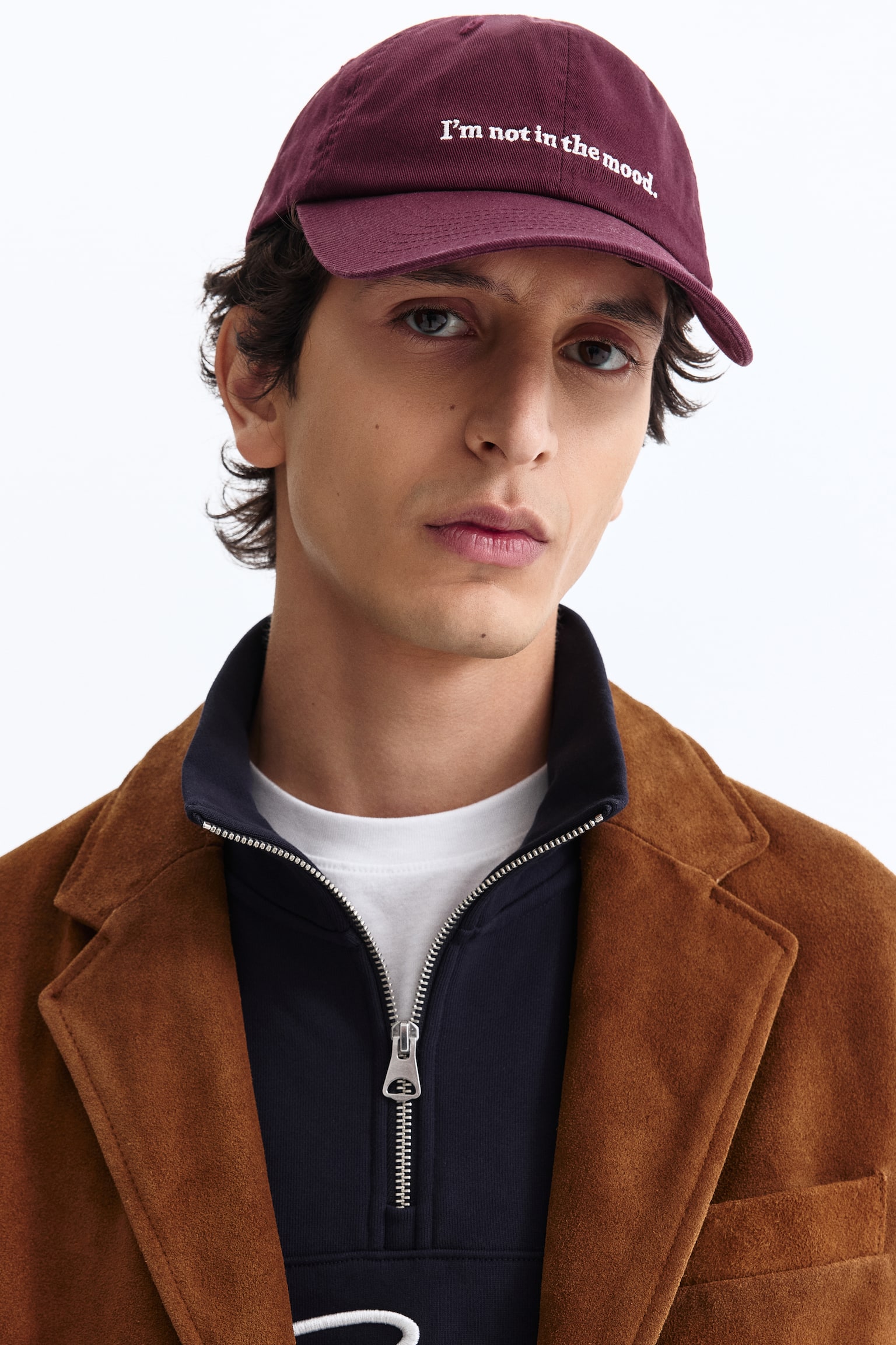 Relaxed Fit Suede jacket - Brown - 4