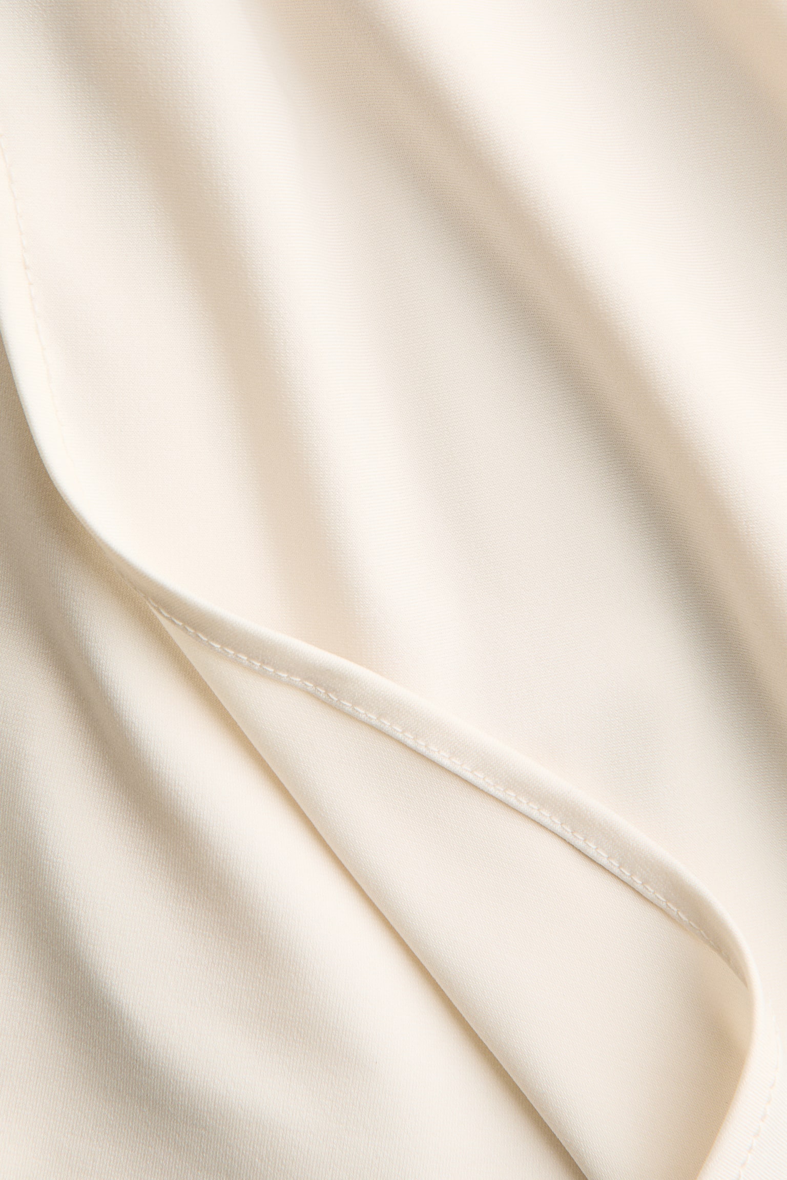 Женский топ H&M Cape-Detail Crêpe Top, цвет: Кремовый — фото 6