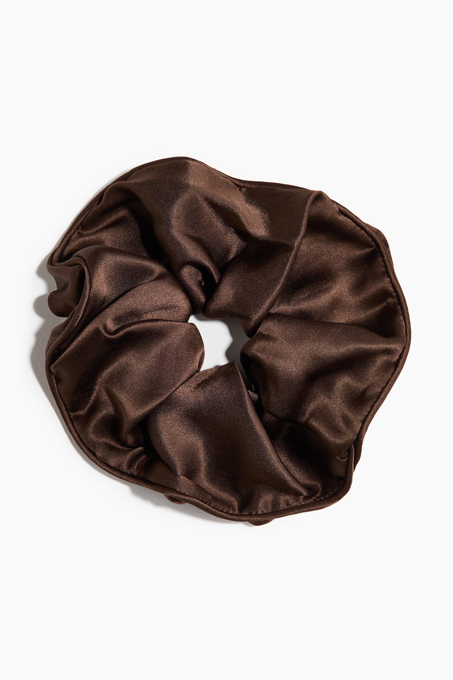 Silk scrunchie - Dark brown/Cream/Zebra print/Cream/Black striped