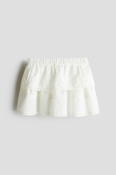 レーストリム コットンスカート