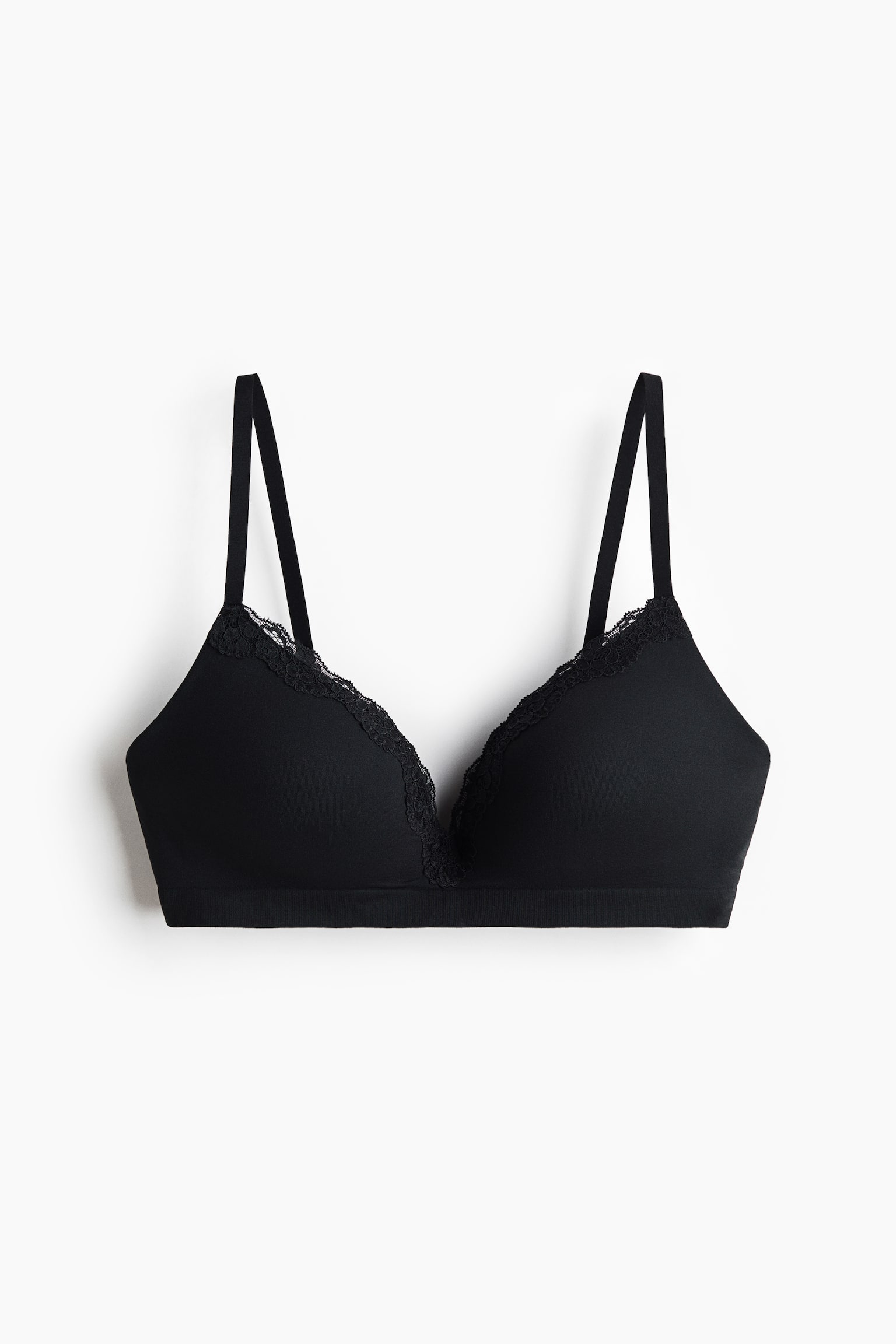 Soutien-gorge paddé Seamless sans armatures - Noir/Beige pâle - 1