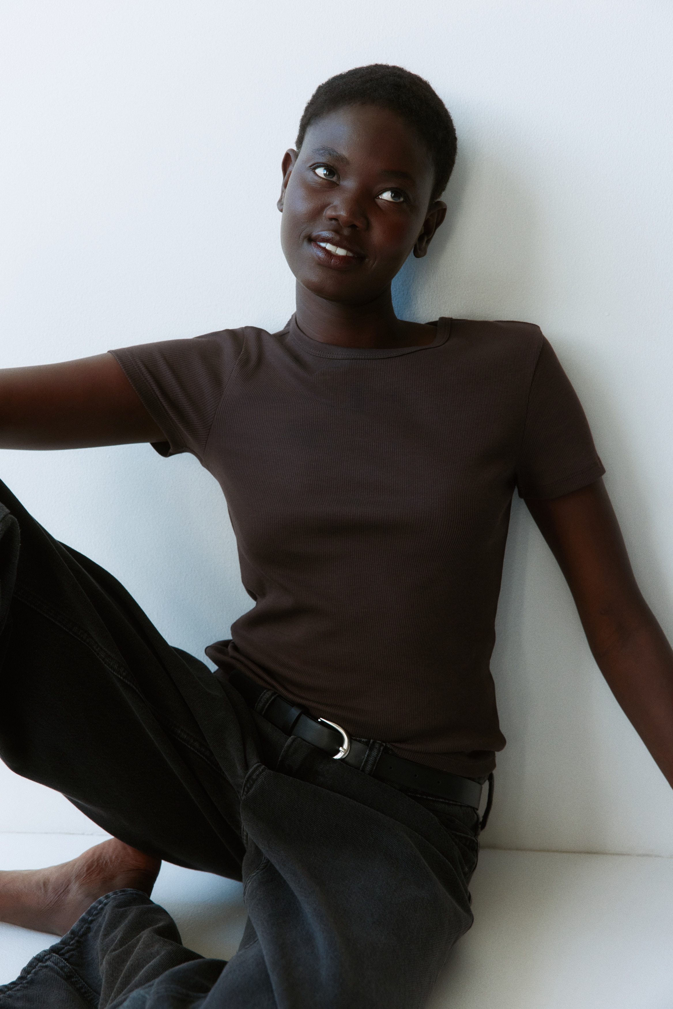 Ribbed T-shirt