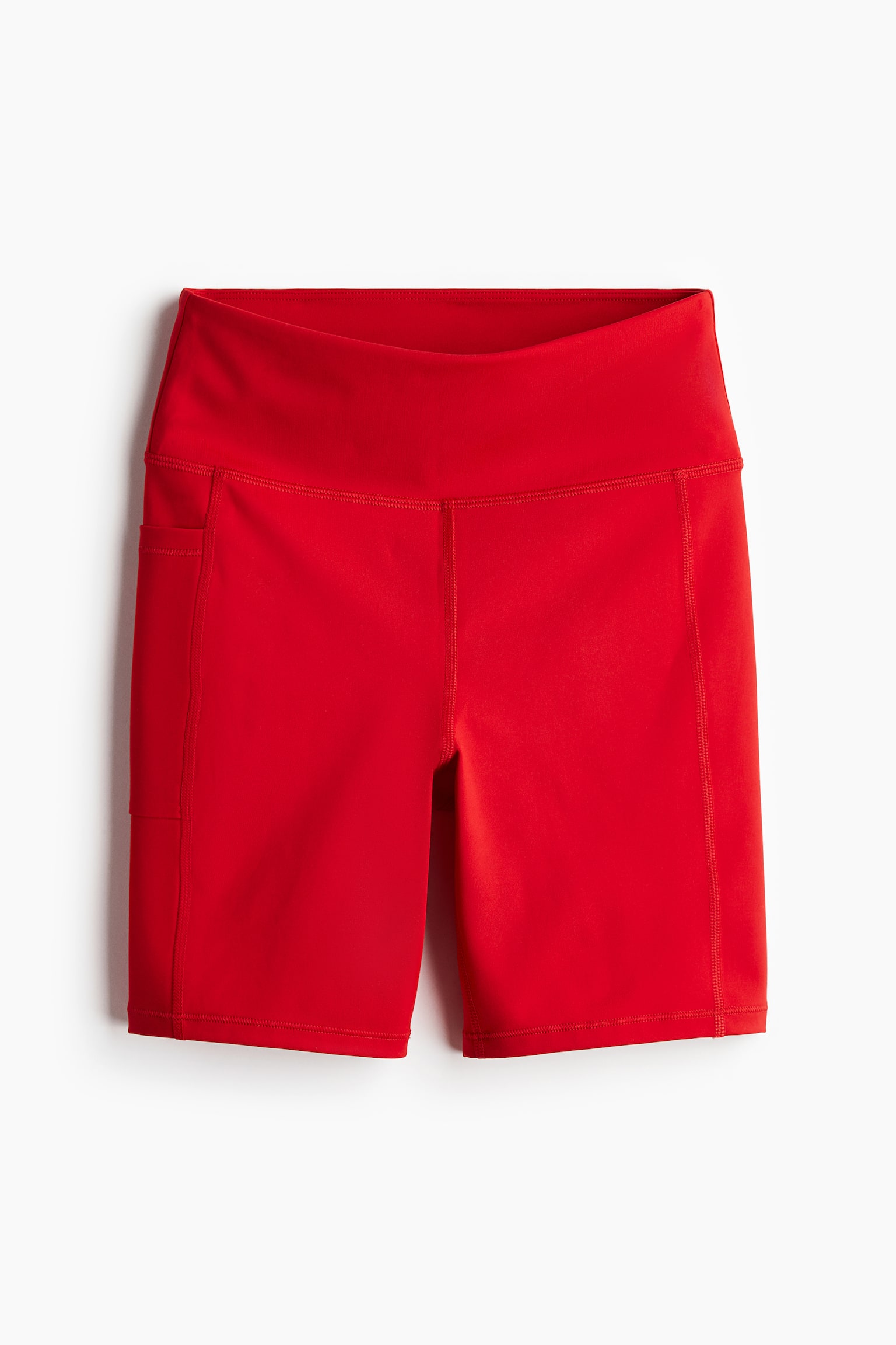 Pocket Detail Activewear Bike Shorts In DryMove™ - Red/Black/Light khaki green/Grey/Light blue - 1