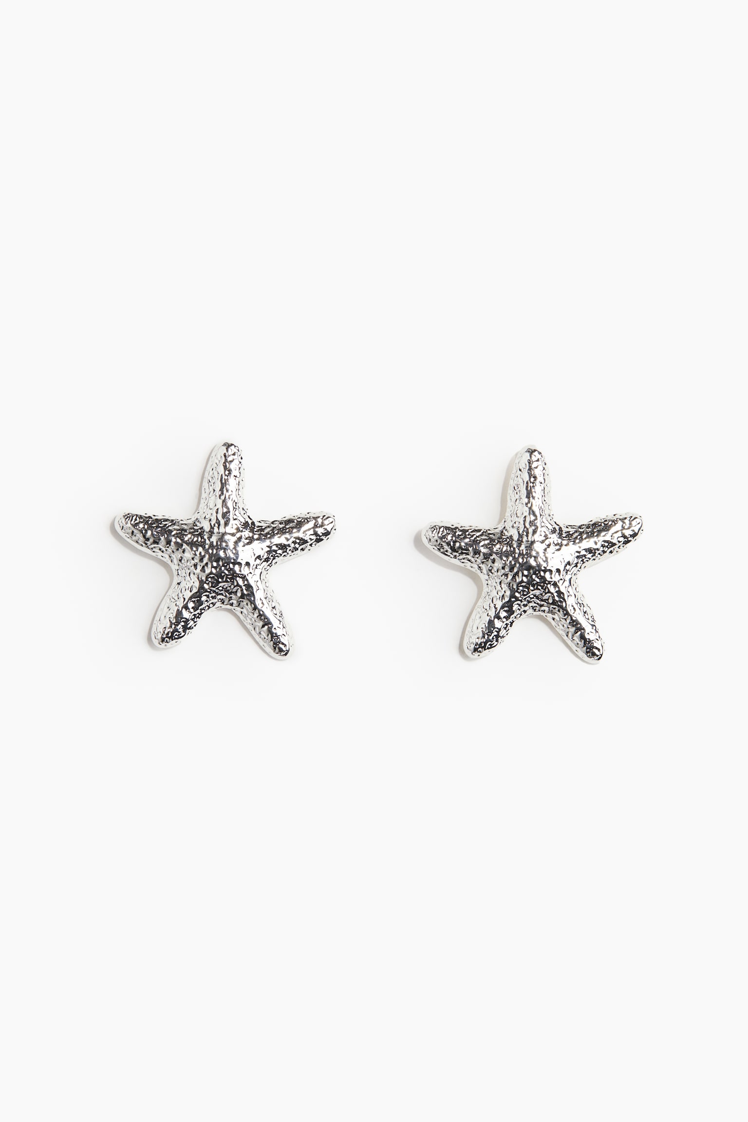 Starfish Shaped Earrings - Silver colour/Gold colour - 2