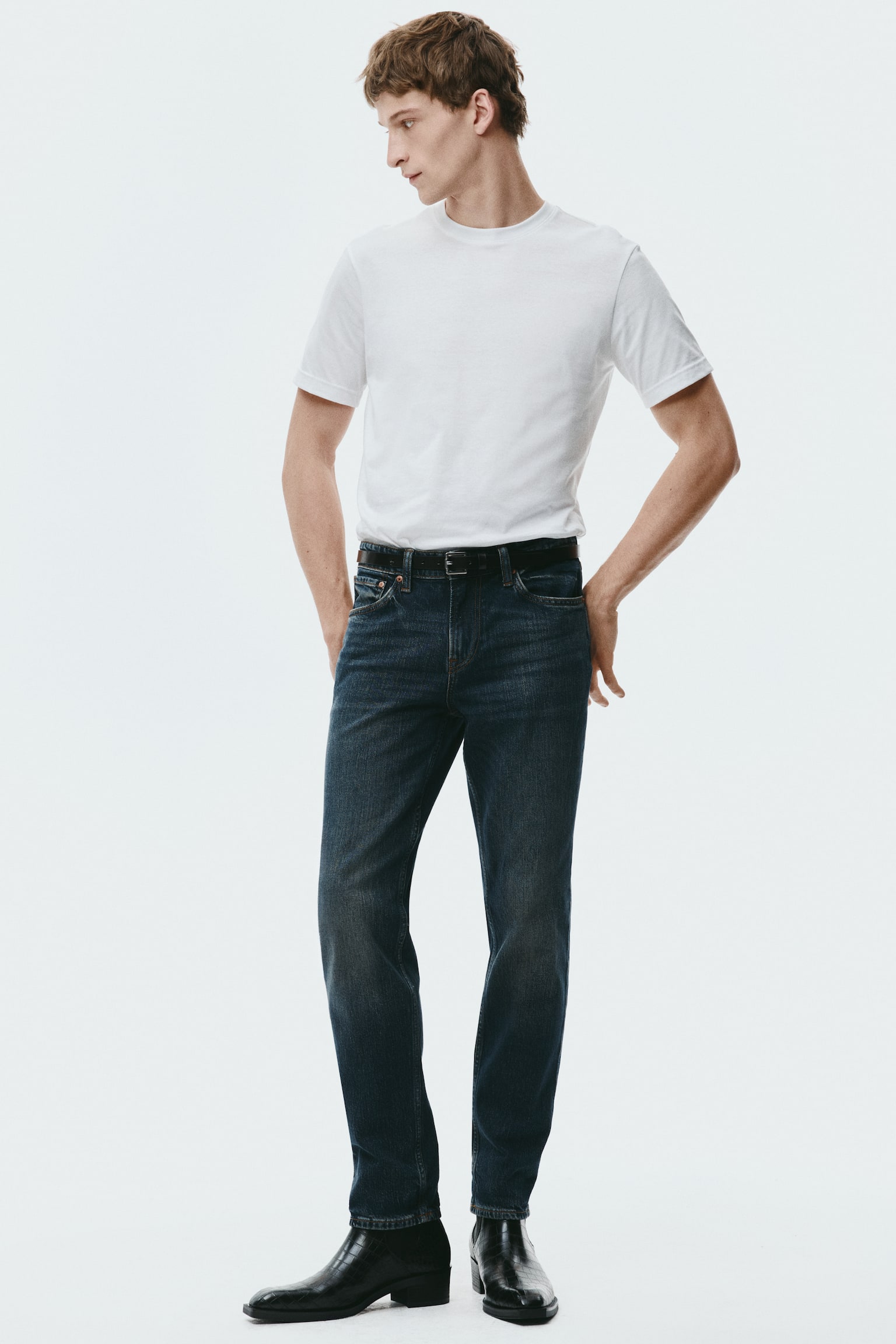 Slim jeans - כחול כהה/שחור/כחול ביניים/אפור - 1