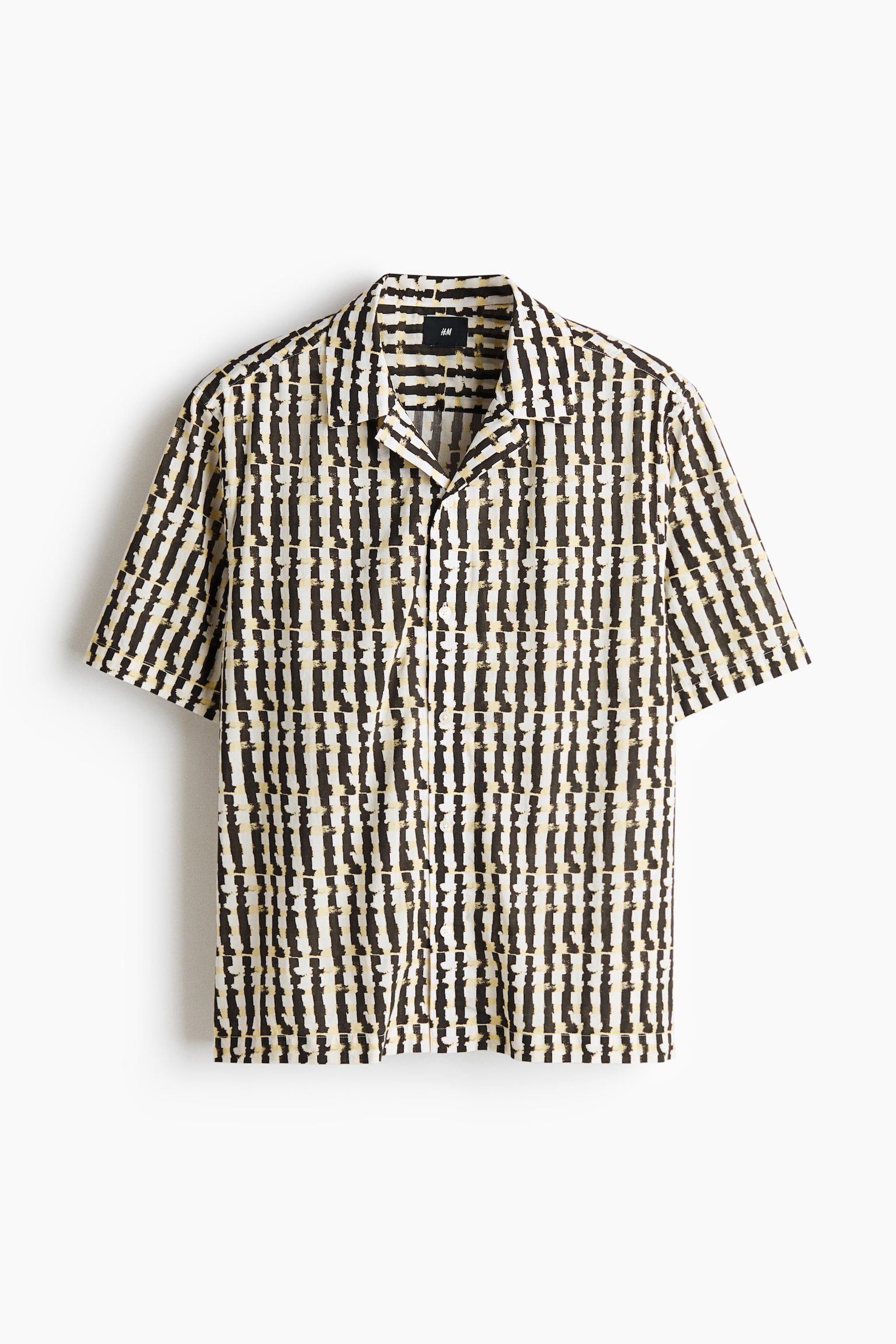 Regular Fit Cotton resort shirt - Brown/Checked/Orange/Checked/Purple/Checked