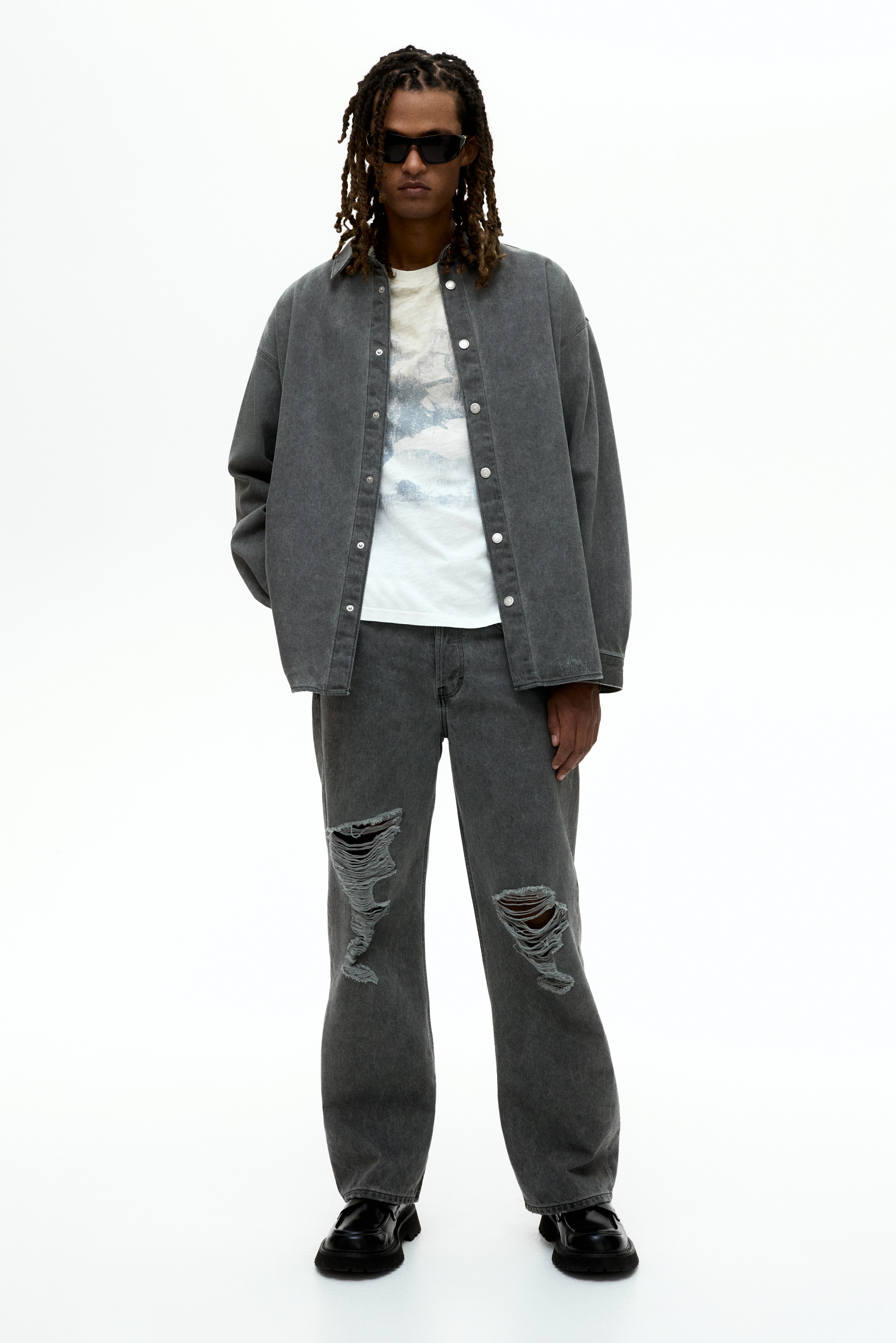 Oversized Fit Denim shirt