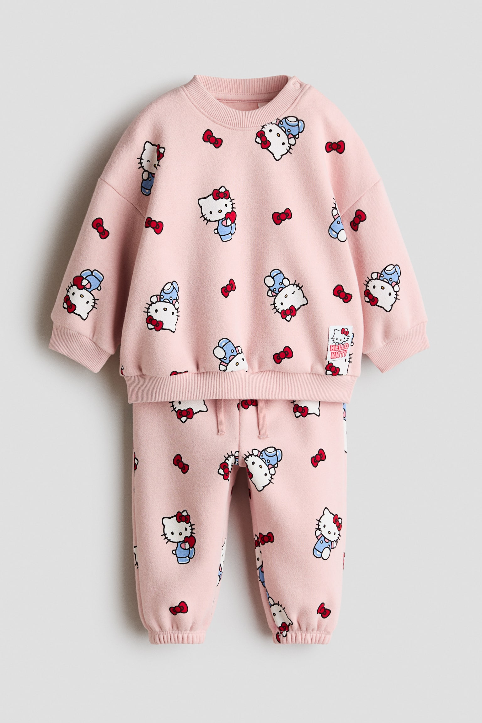 2-teiliges Sweatshirt-Set mit Print - Hellrosa/Hello Kitty/Cremefarben/Minnie Maus
