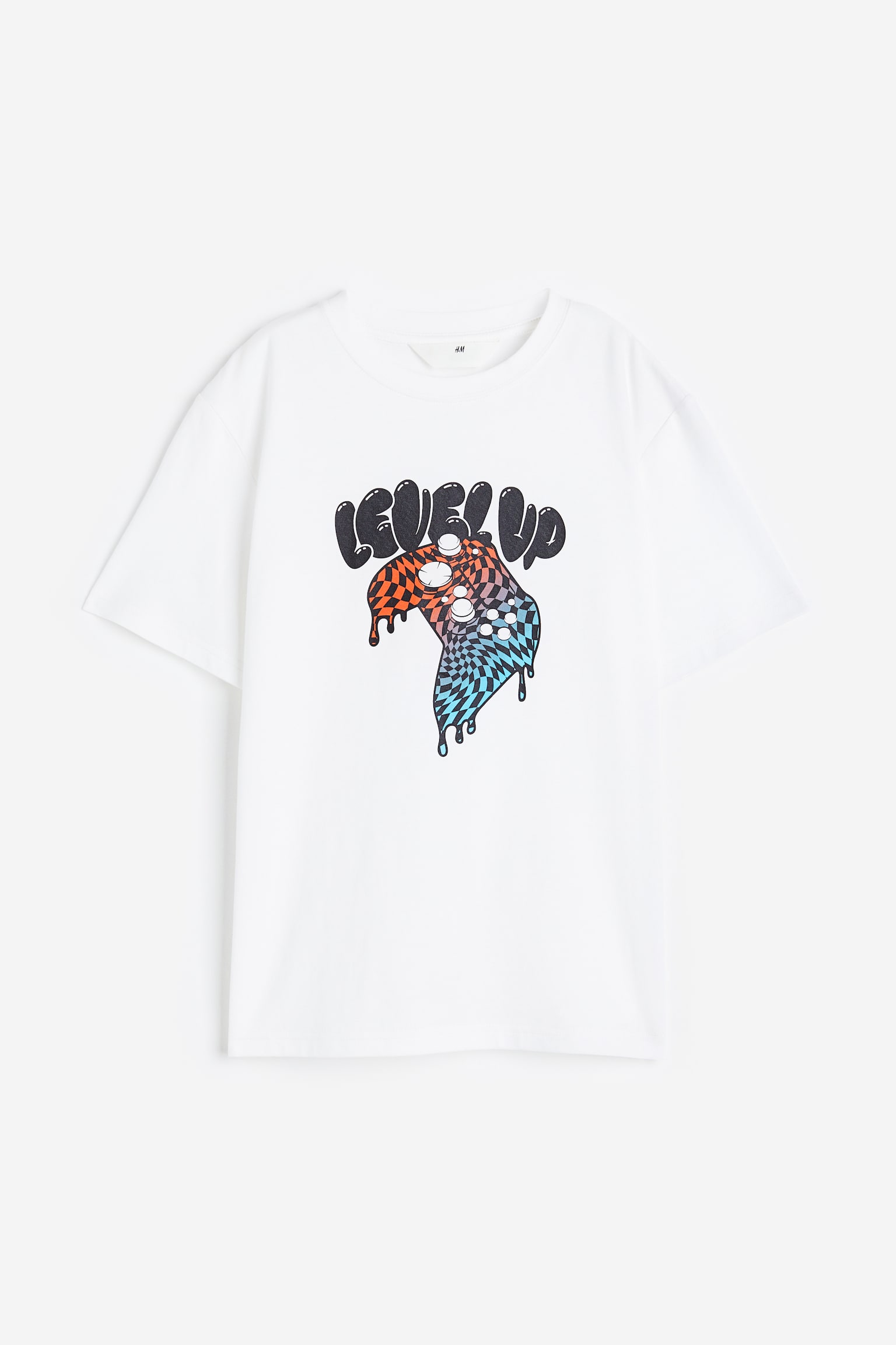 Printed jersey T-shirt - White/Level Up/White/Wrldwide/Beige/Patterned/White/Surf Life/Turquoise/Subreal/Light green/Tranquil - 1