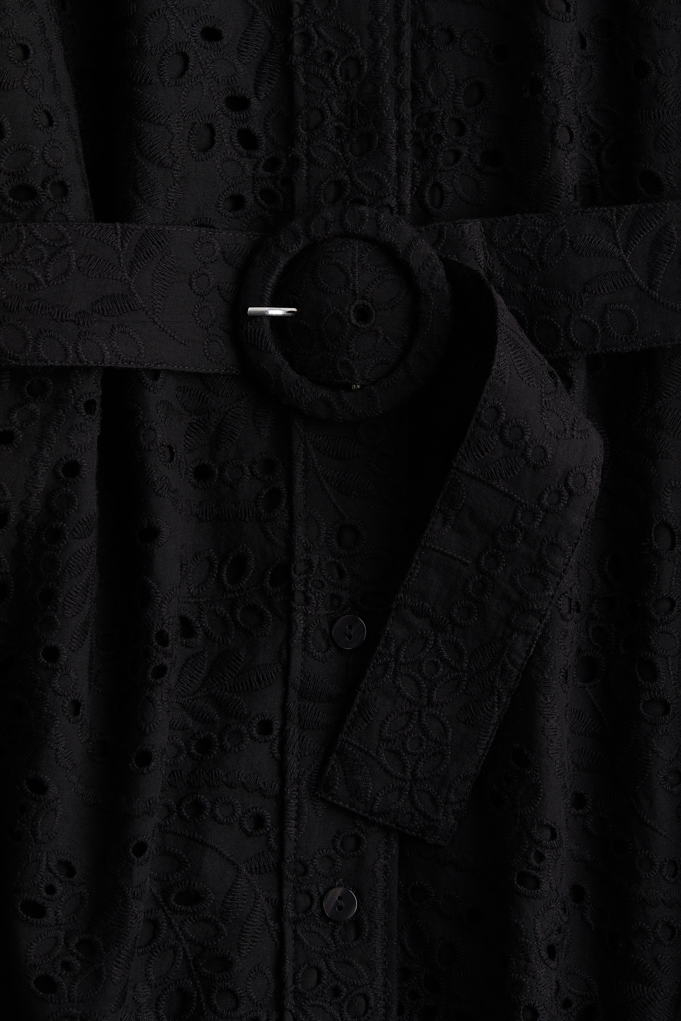 Broderie anglaise shirt dress