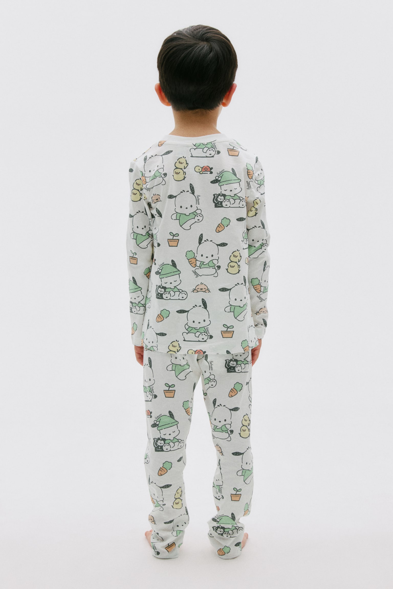 Printed cotton pyjamas - White/Pochacco/Yellow/Pompompurin/Dark gray/Badtz-Maru - 4
