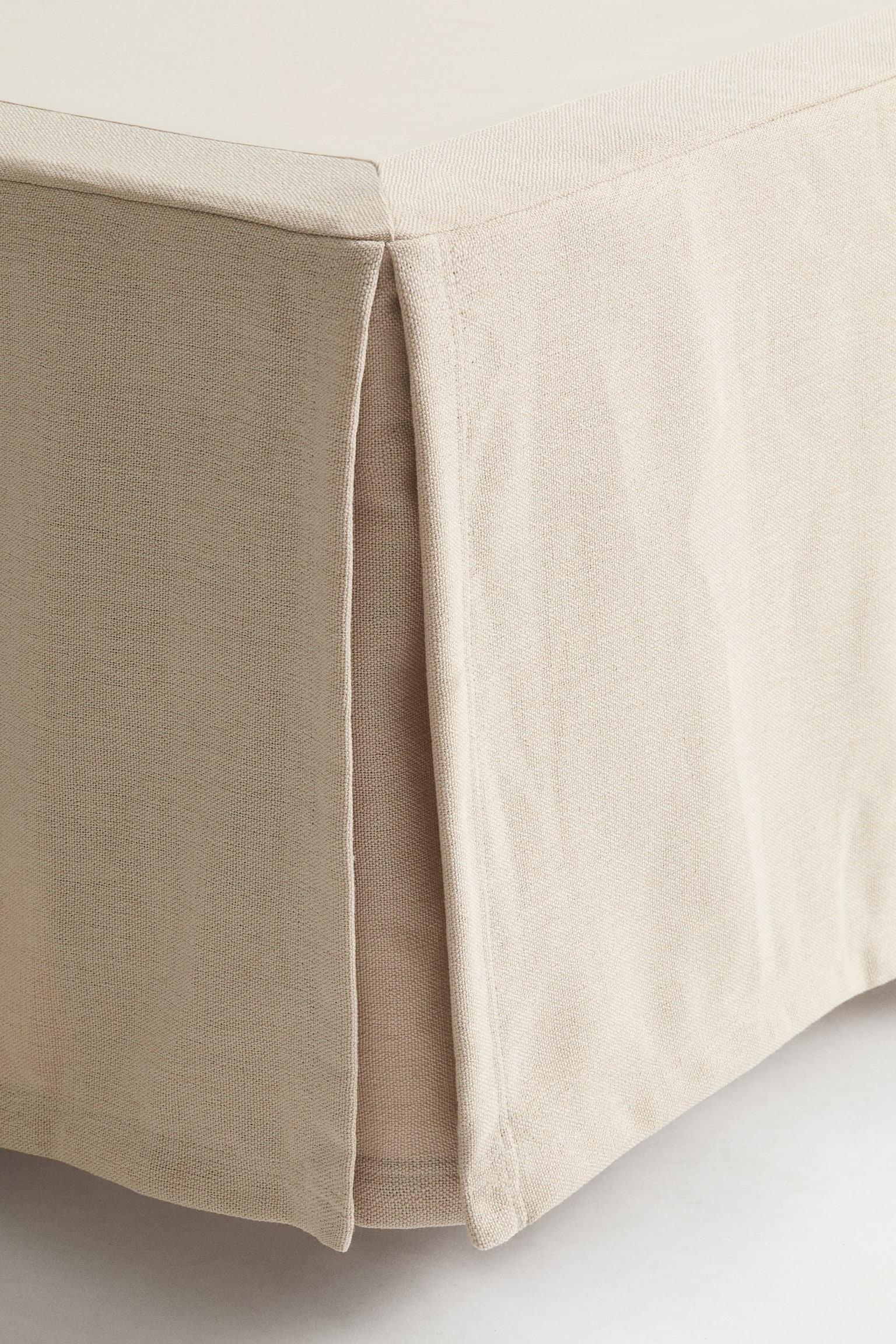 Double/king valance - Light beige/Dark yellow/White - 1