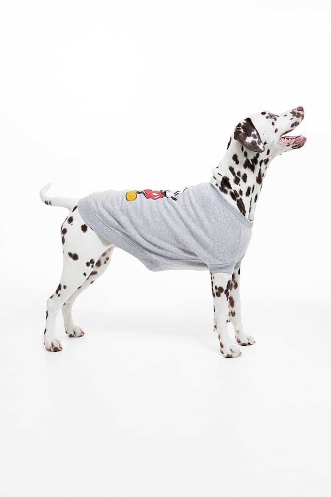 Embroidery-detail dog top - Grey marl/Mickey Mouse/Grey marl/Harvard/Dark grey/Yale/Dark blue/Mickey Mouse - 4
