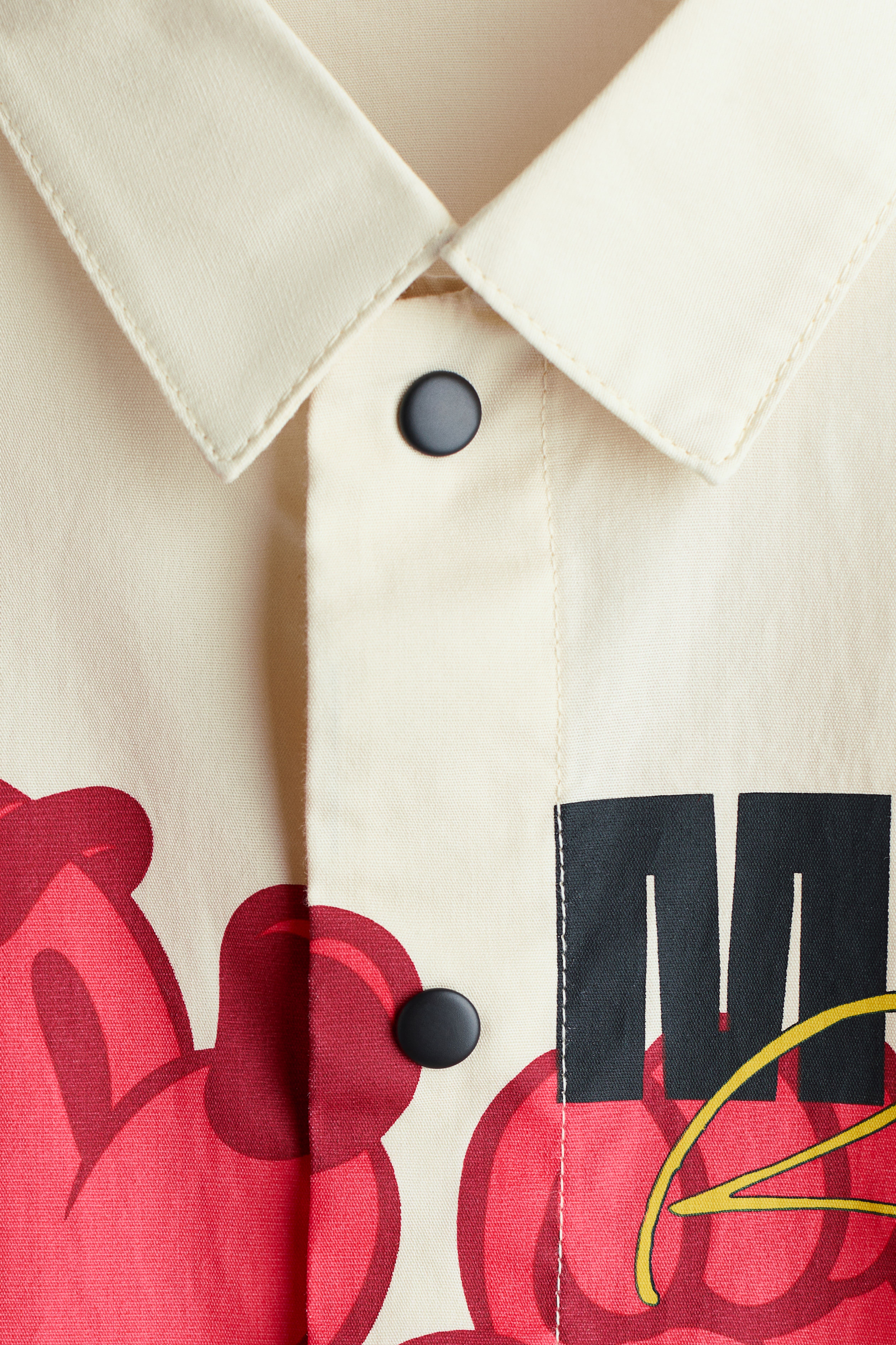 Chemise imprimée en popeline de coton