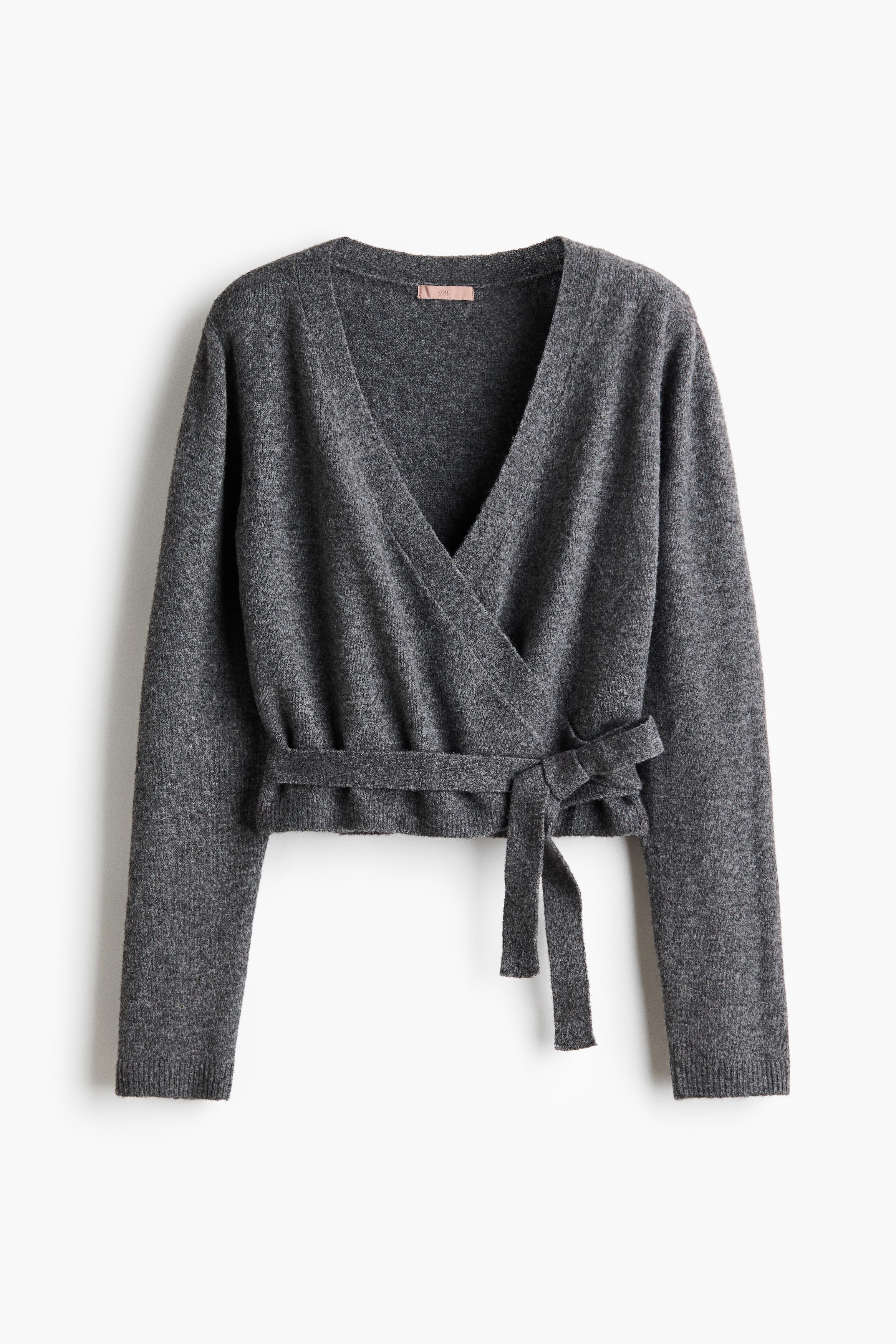 Knitted wrap cardigan