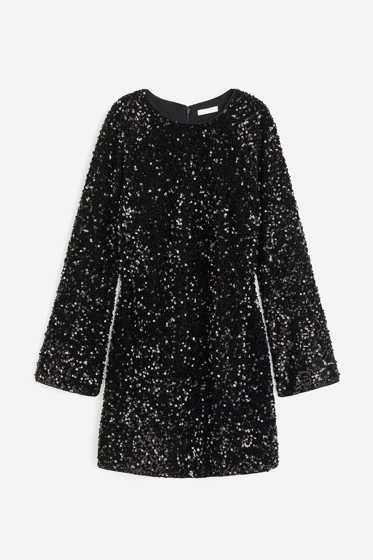 Sequined dress - Black/Dark green/Sequins/Dark grey/Sequins/Bronze-coloured - 1