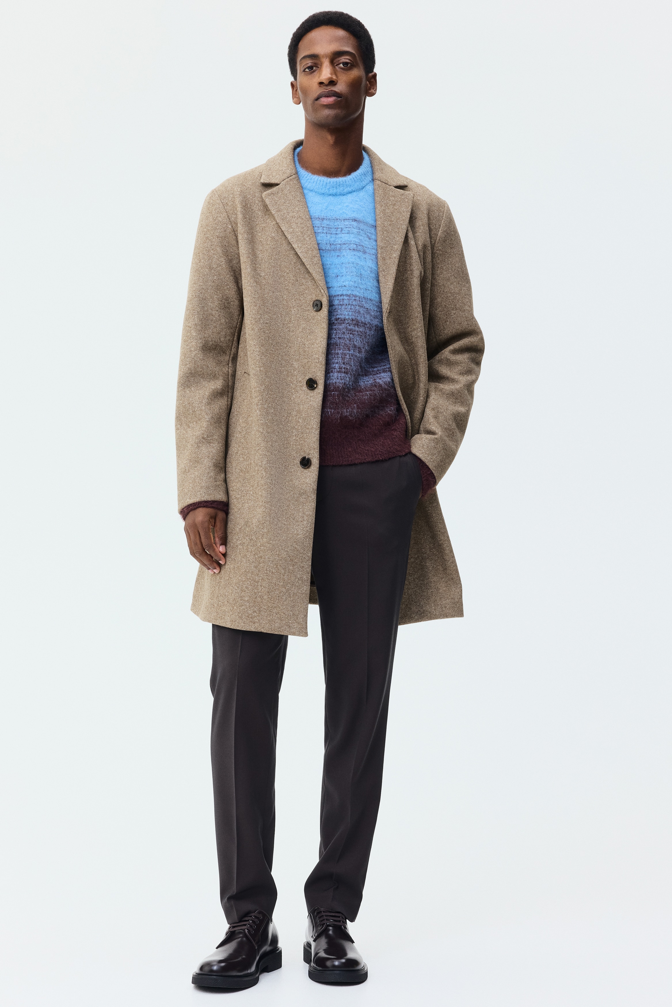 BEN ベージュ シングルブレストコート シングルブレストコート - ベージュ - Men | H&M JP