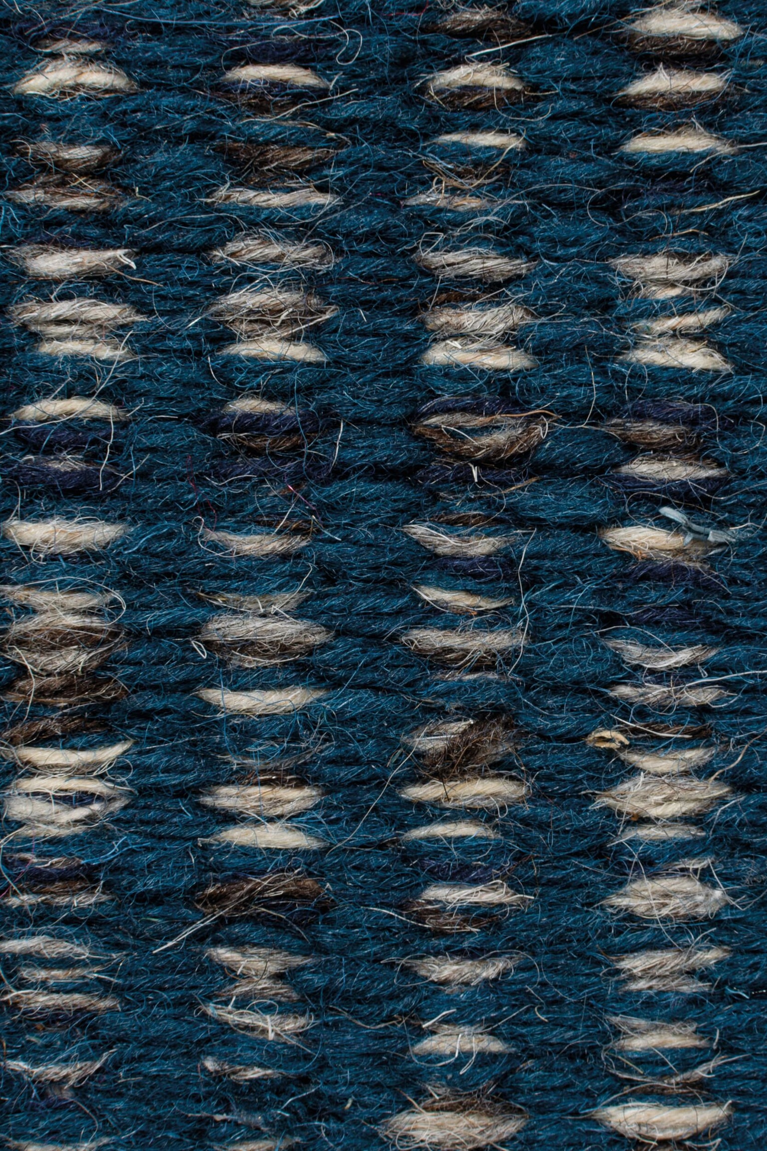 Tapis De Couloir En Laine Mélangée Indira - Bleu - 3