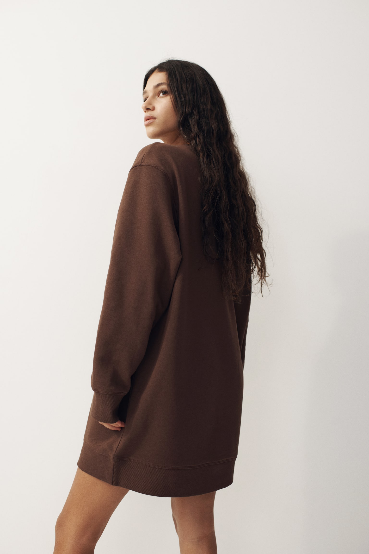 Sweatshirt dress - Brown/Pink/Navy blue/Light blue/Black - 5