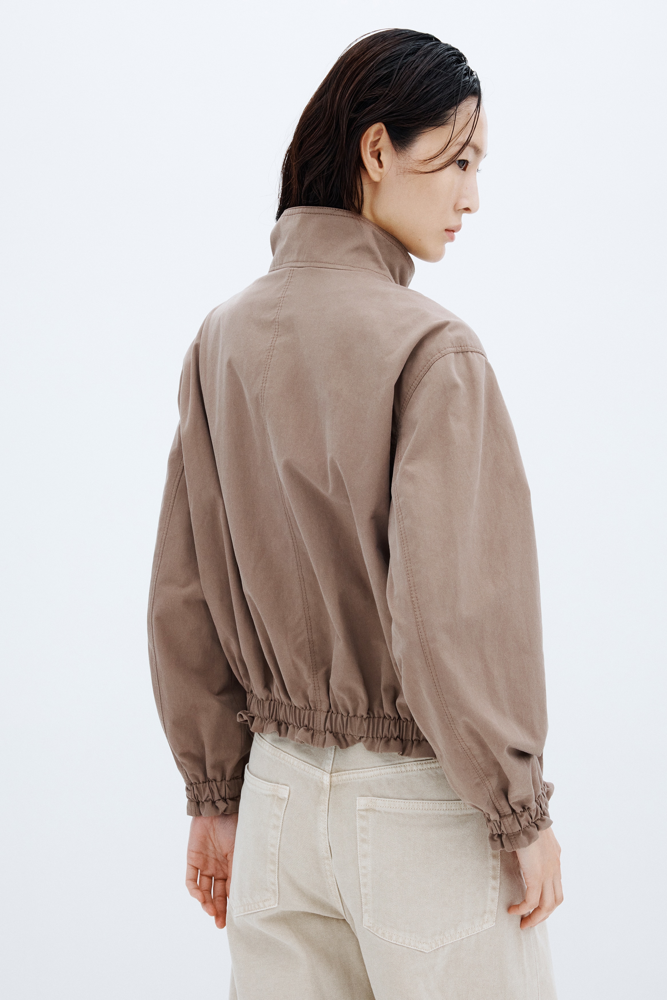 コットンブルゾン - グレージュ - レディース | H&M JP