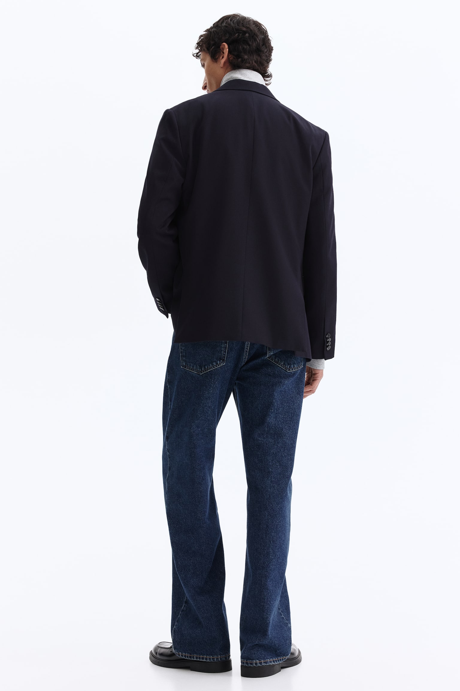 Мужская куртка H&M Relaxed-Fit, цвет: Тёмно-синий — фото 6