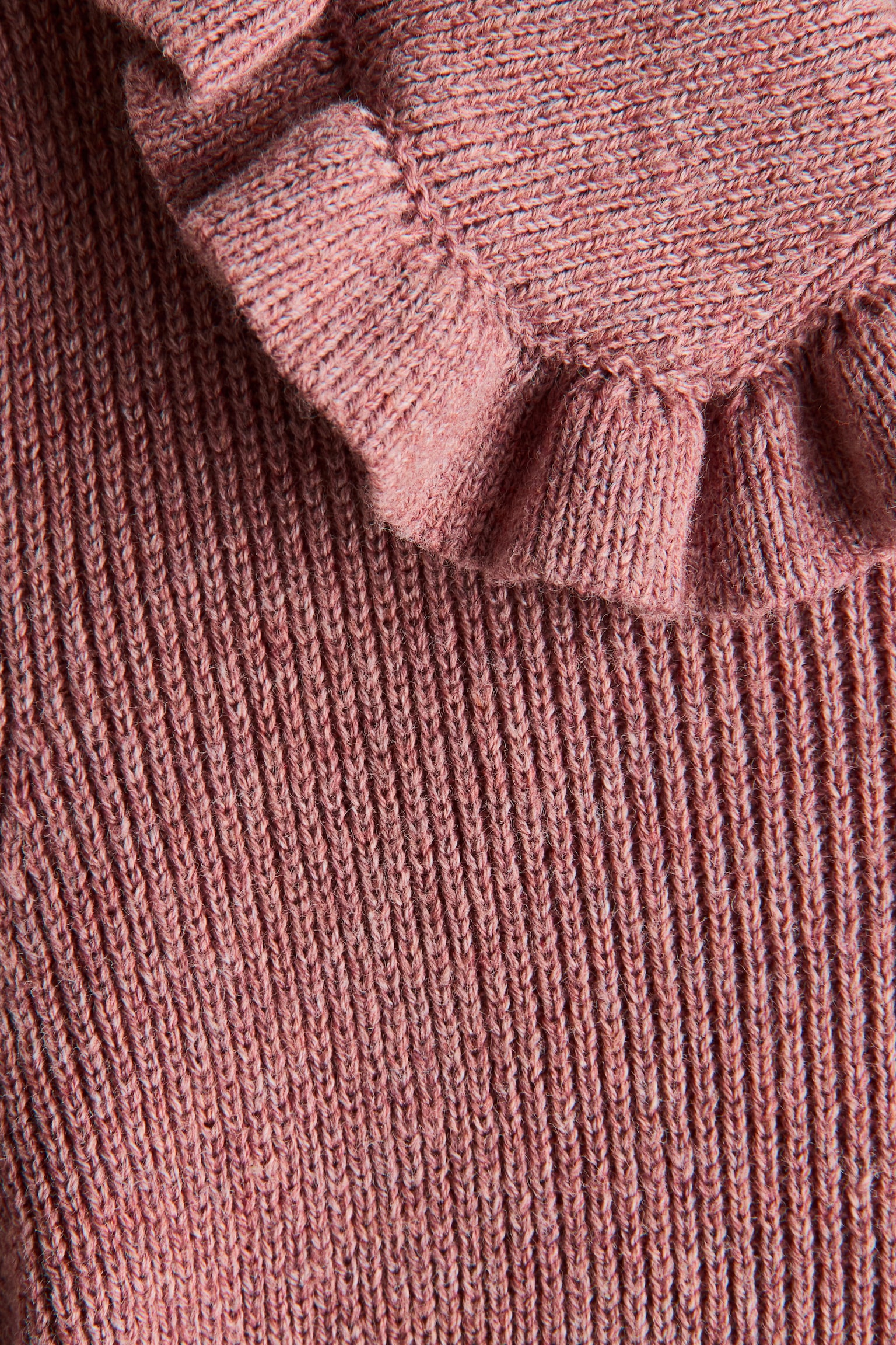 Детское платье H&M Cotton-Knit, цвет: Пыльный розовый — фото 6