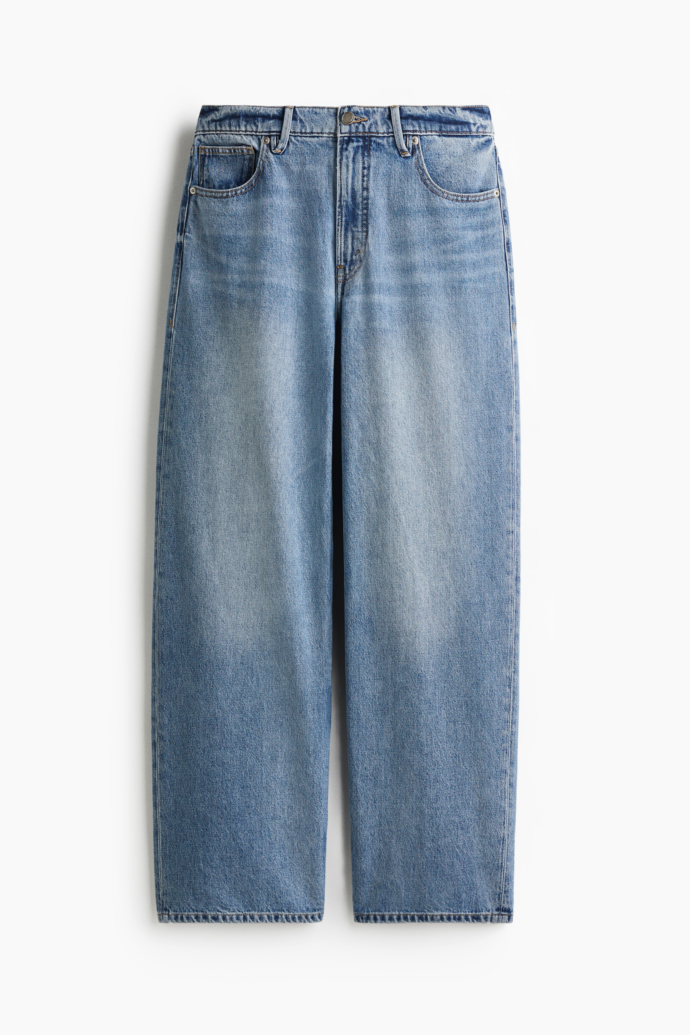 Dames - Indigo Good Standard Baggy Jeans - Size: 29  - H&M