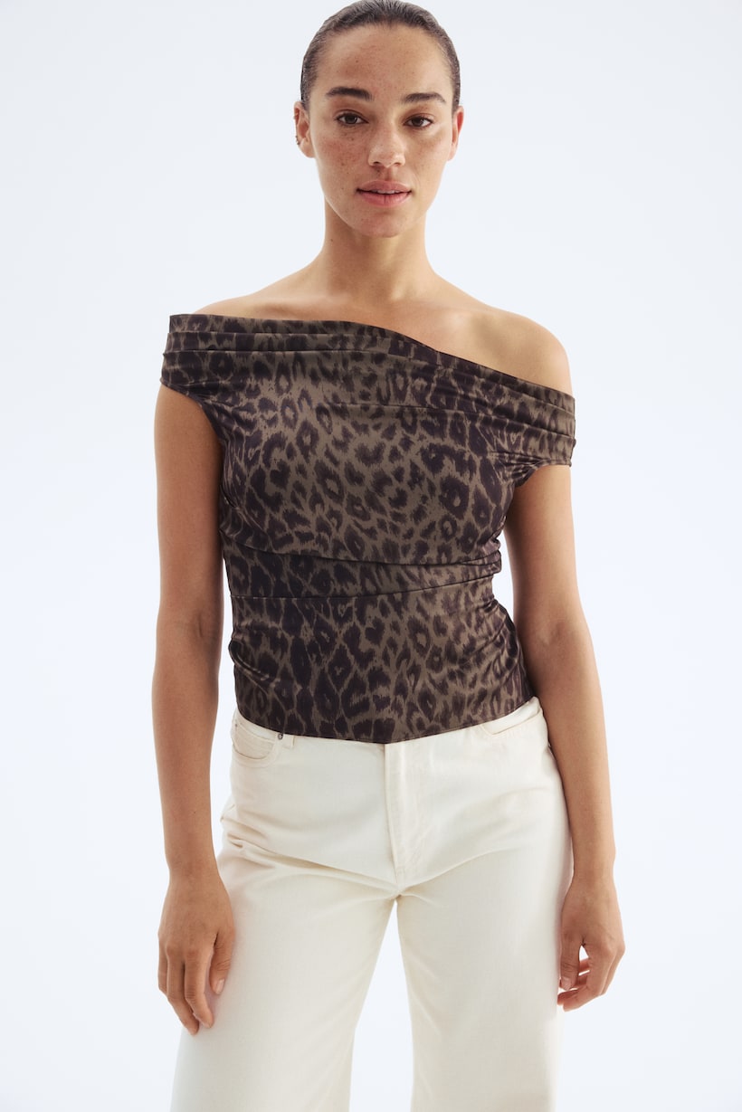 Leopard Print Tops Cropped, Vest, Bralette Cami H&M GB