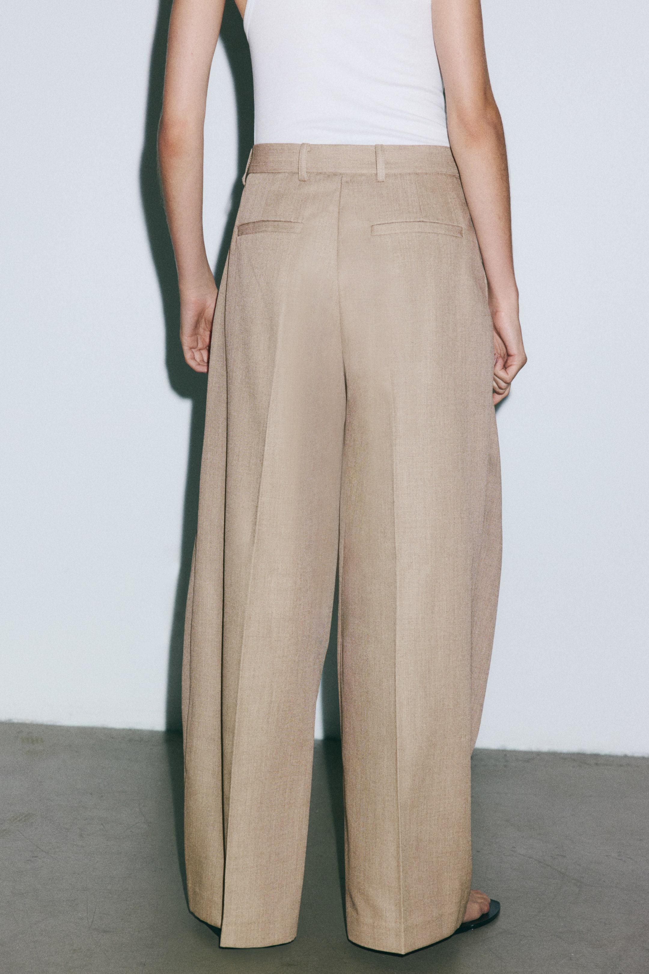 Wrap-Detail Dress Pants