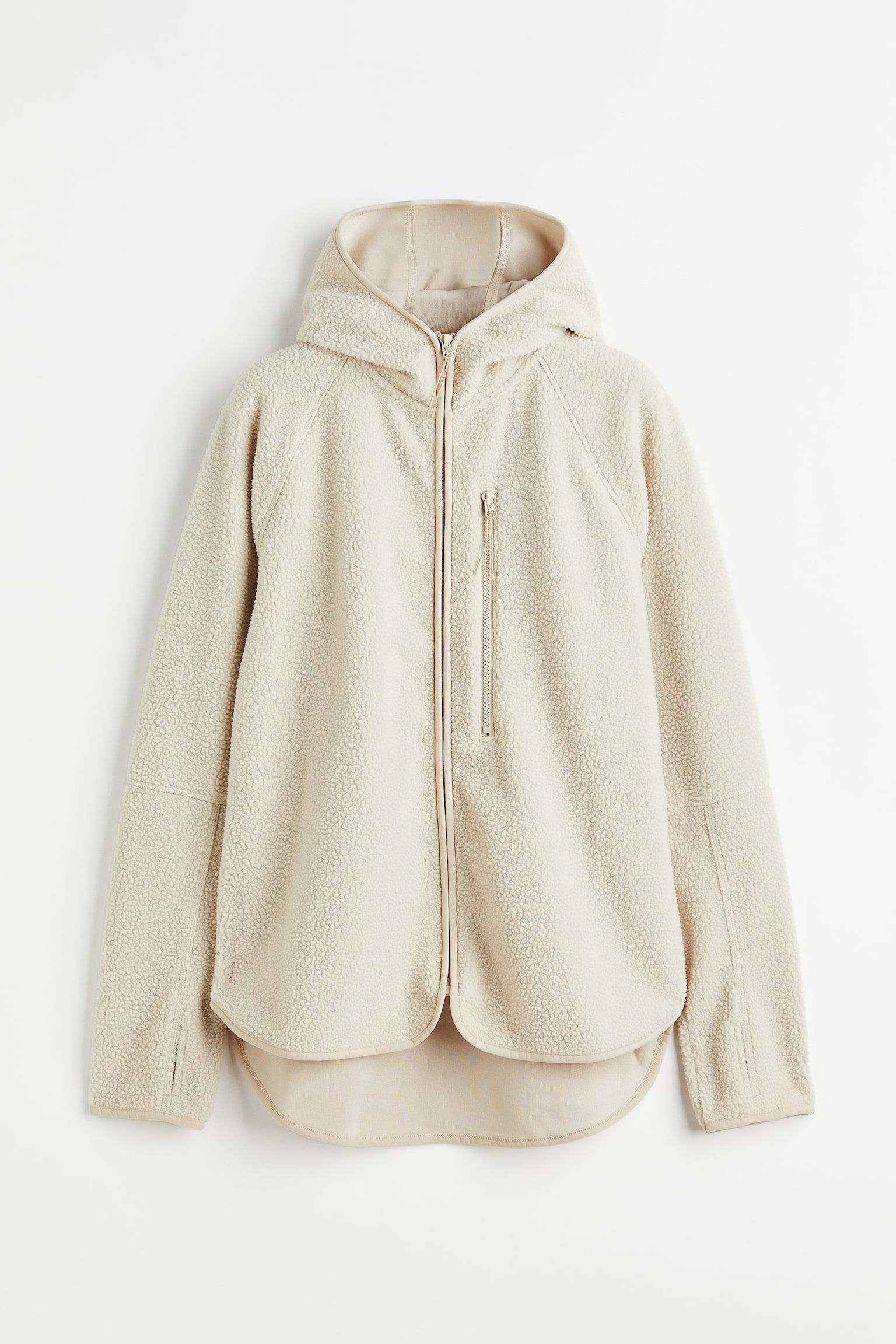 Teddy Activewear Jacket - Light beige - 1